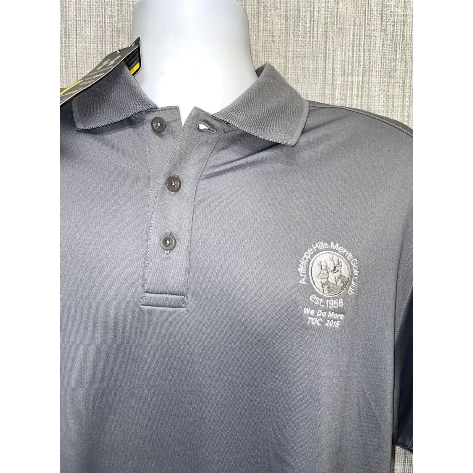 Under Armour VINTAGE Under Armour HeatGear Golf Polo Men's Large Gray Performance Athletic Shirt Men Size US L / EU 52-54 / 3 - 2 Thumbnail