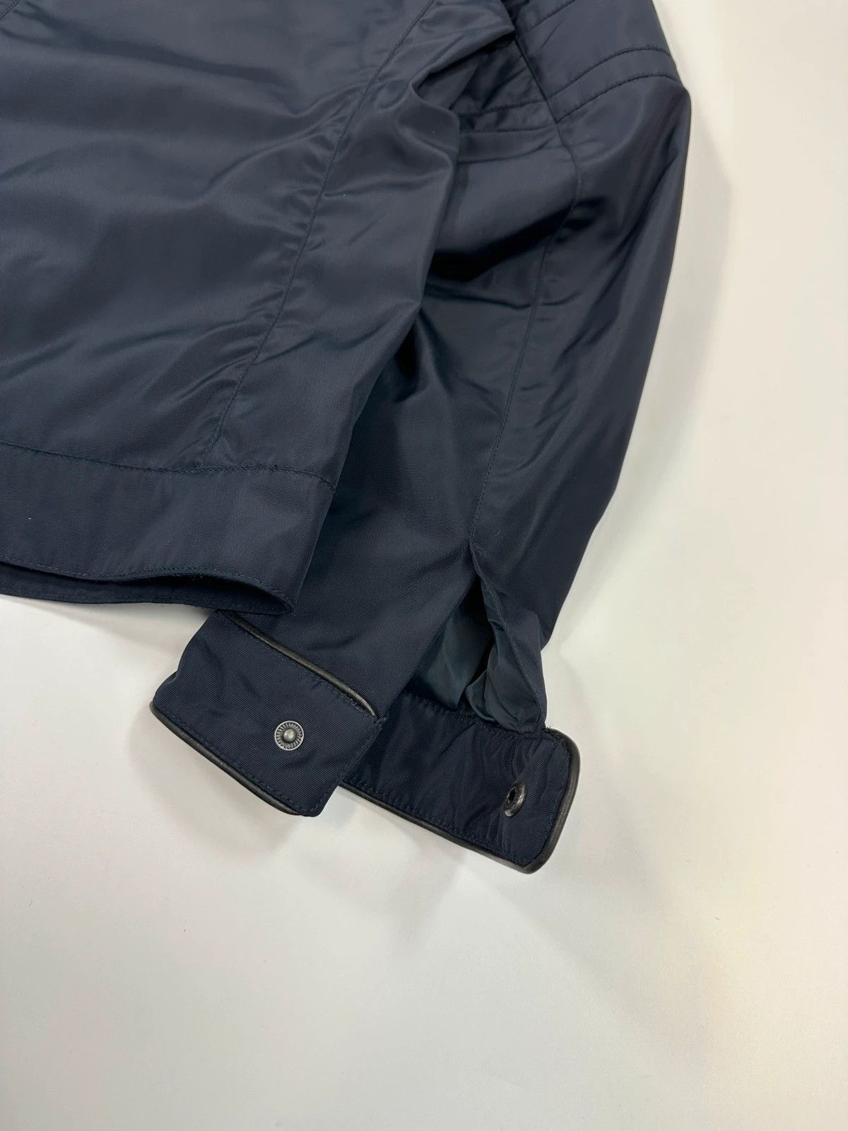 Prada Prada Milano FW07 Reinforced Navy Blue Nylon Bomber Jacket Size US S / EU 44-46 / 1 - 7 Thumbnail