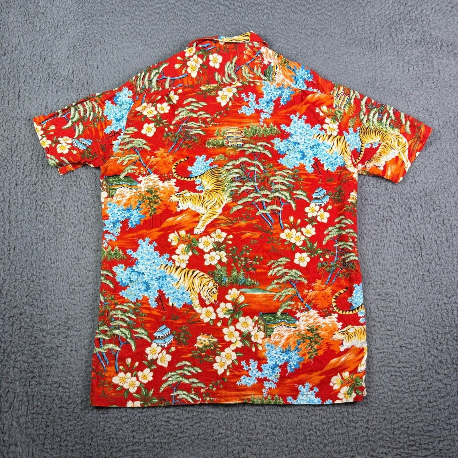 Polo Ralph Lauren Vintage Polo Ralph Lauren Hawaiian Shirt Tiger Japan Loop Size US S / EU 44-46 / 1 - 6 Thumbnail