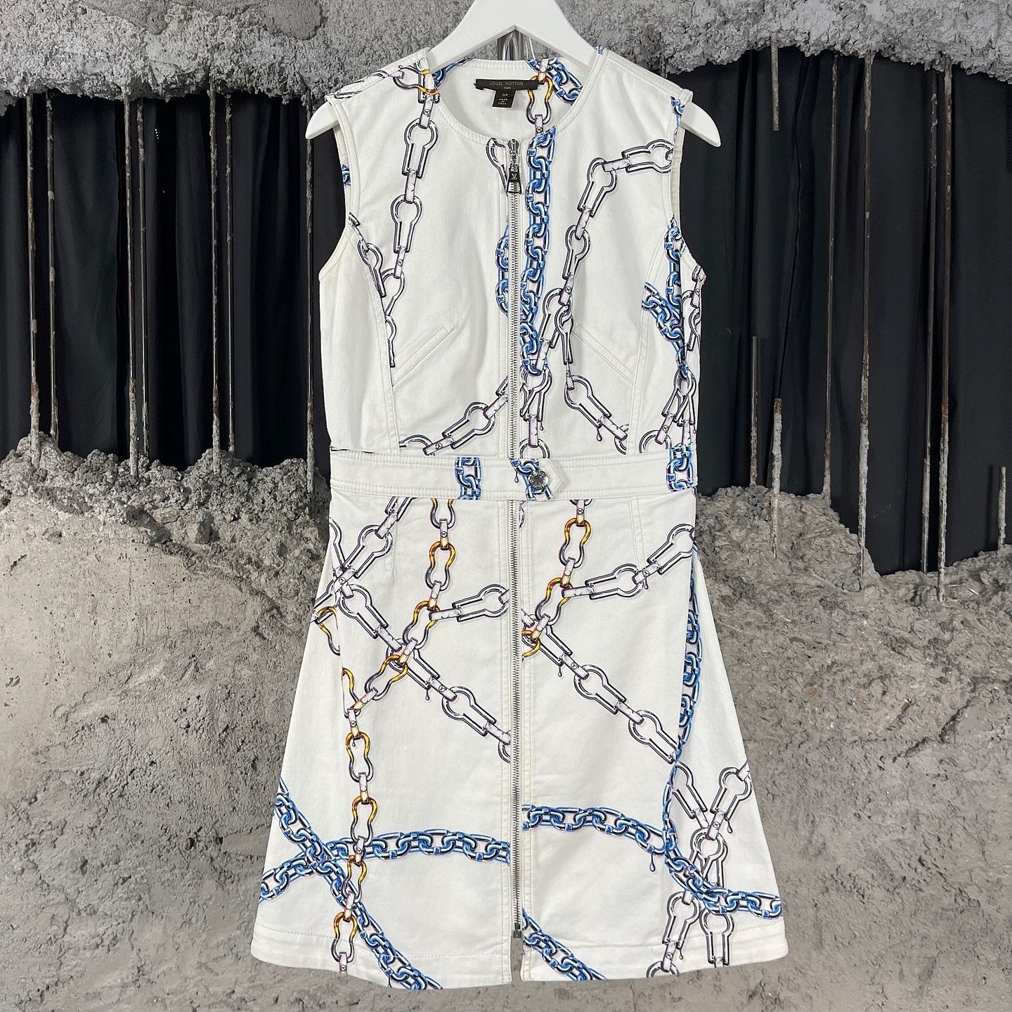 Louis Vuitton Louis Vuitton Chain Print Mini Dress Size 34 Size XS / US 0-2 / IT 36-38 - 1 Thumbnail