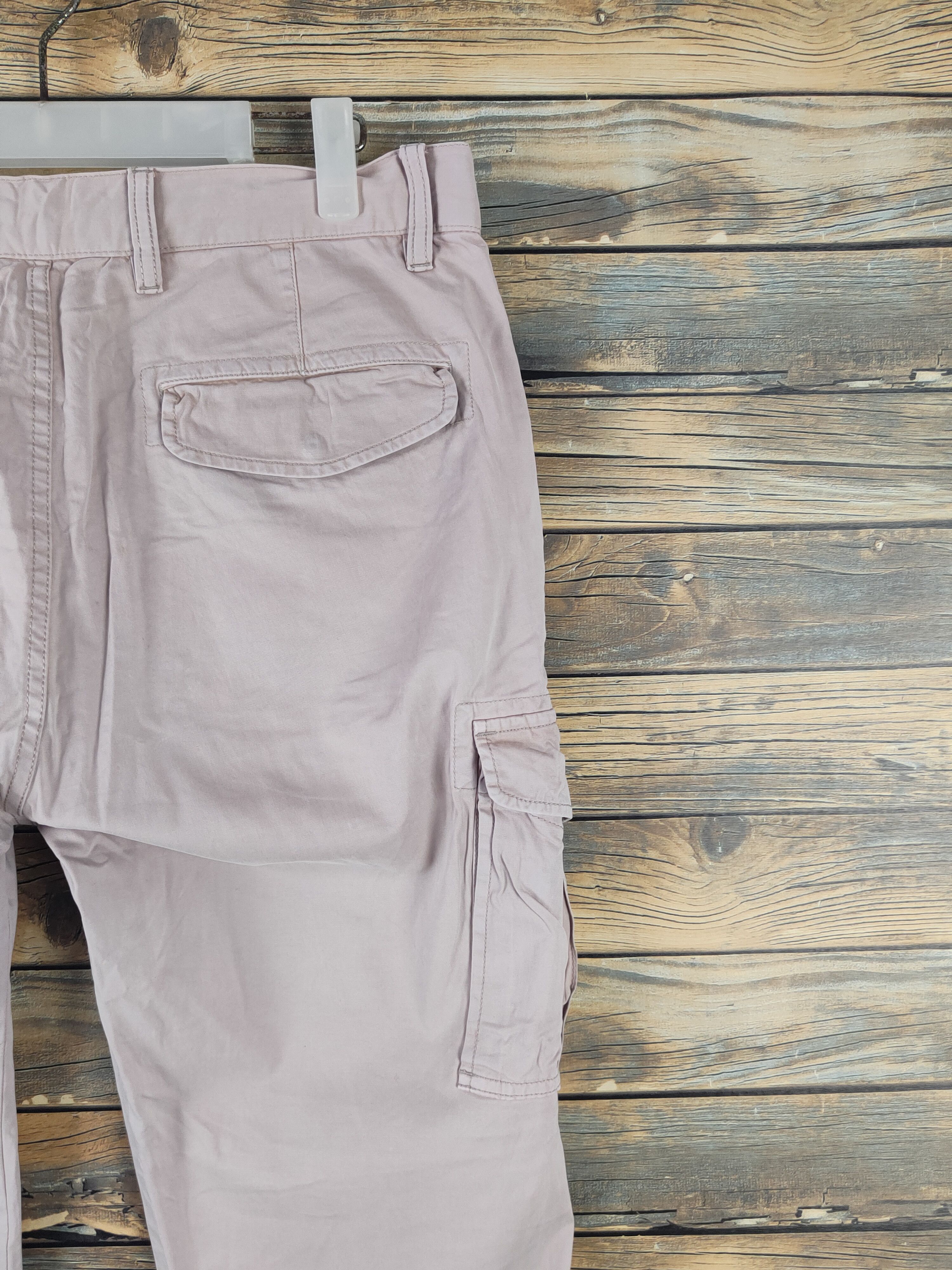 Japanese Brand DL Uniqlo Light Peach Multipocket Cargo Pants #2144 Size 33" - 10 Thumbnail