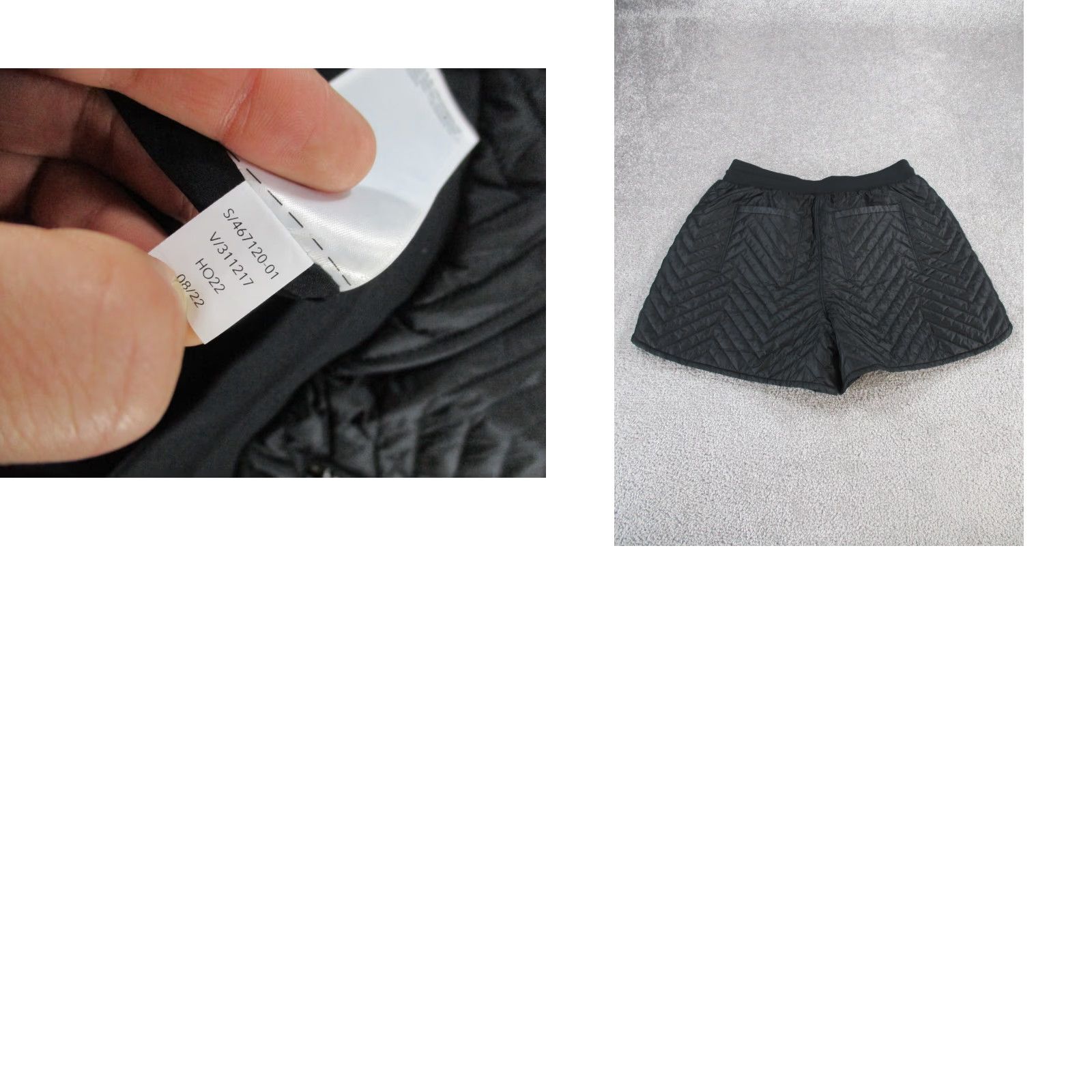 Athleta Athleta Womens 2 Black Quilted Insulated Apres Ski Shorts Sweat Skiing Activewear Casual Travel Size 26" / US 2 / IT 38 - 8 Thumbnail
