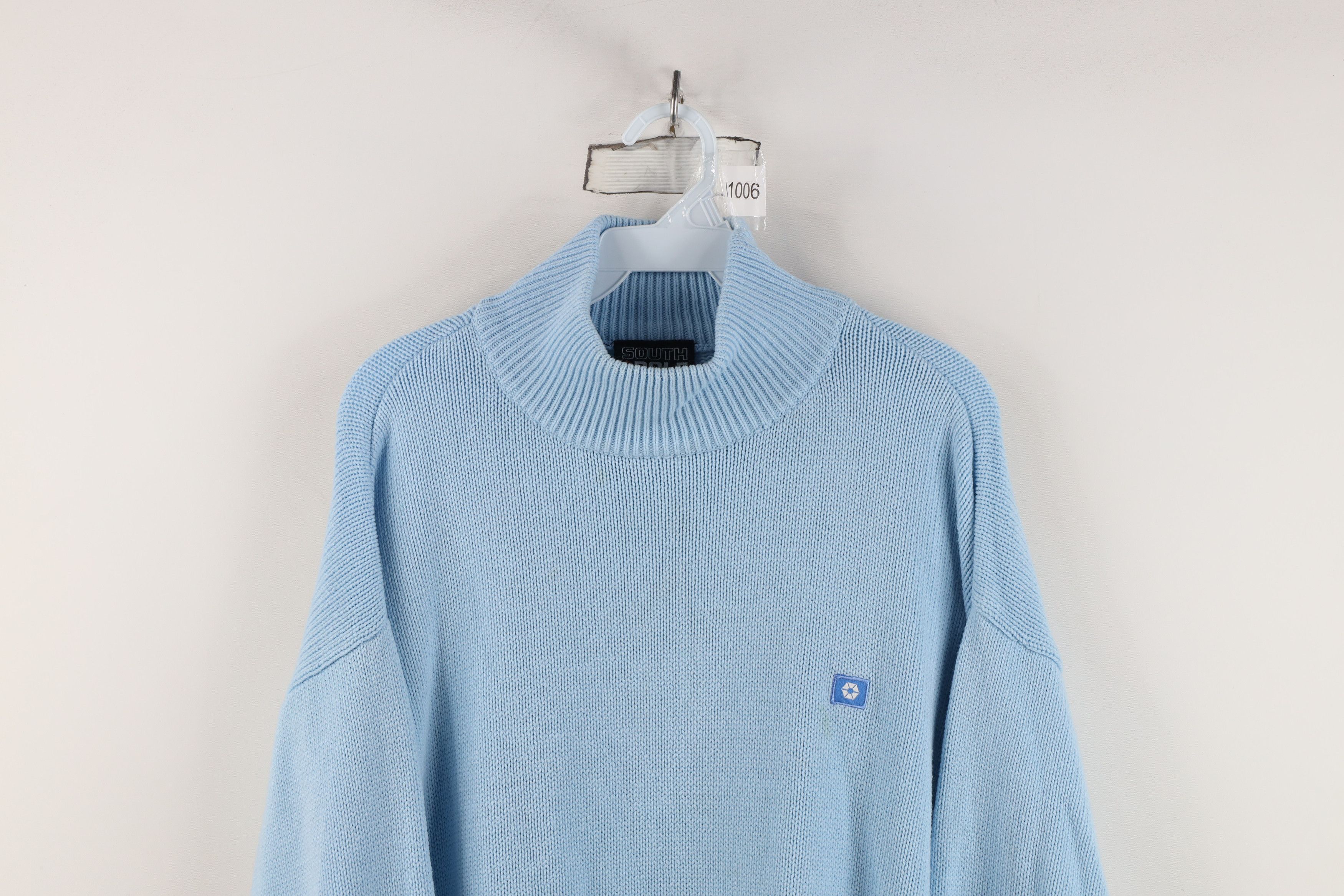 Southpole Vintage 90s Y2K Southpole Ribbed Knit Mock Neck Sweater Size US L / EU 52-54 / 3 - 2 Thumbnail