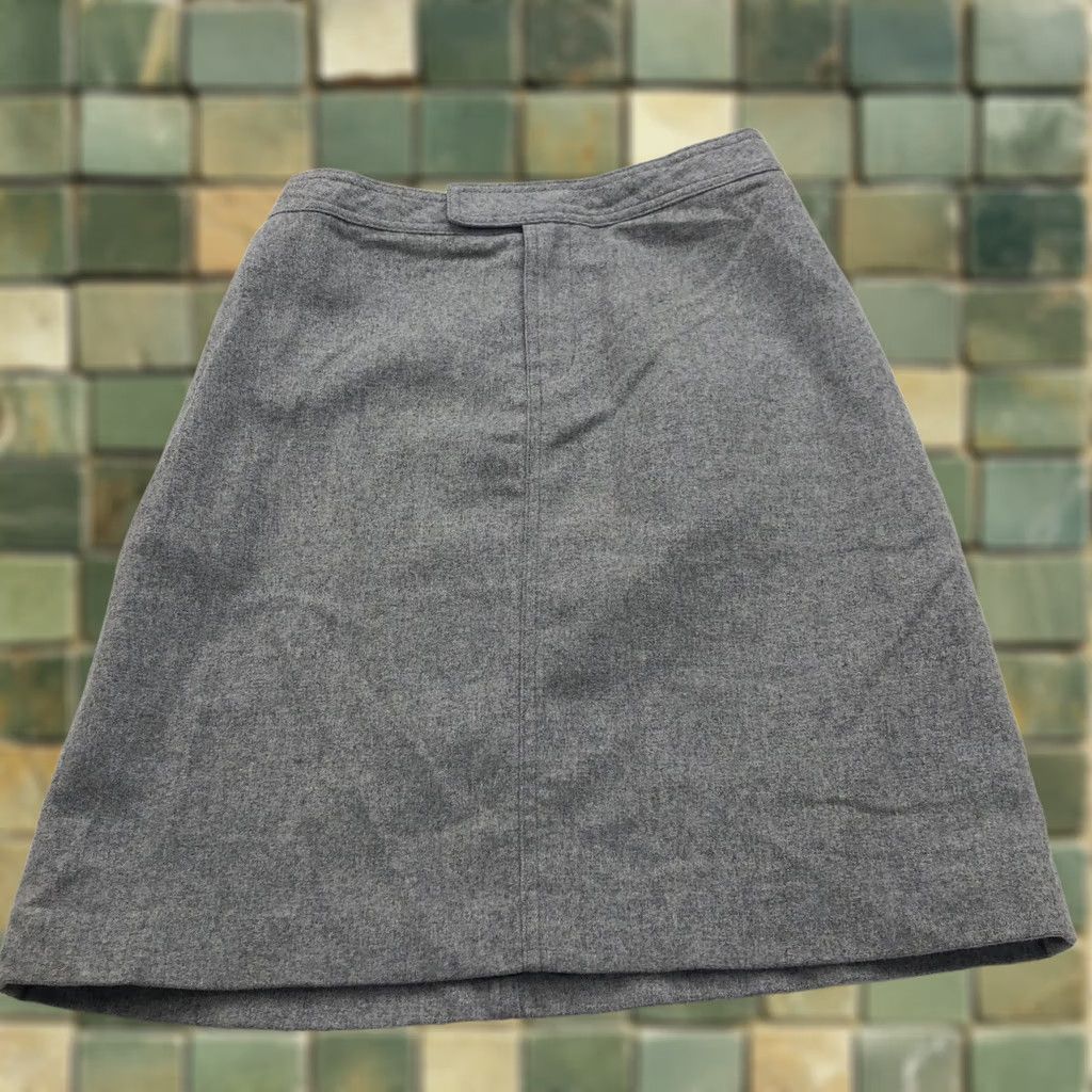 J.Crew J.Crew 4 Women's Zip Flat Lined Midi A-Line Skirt Gray Size 27" / US 4 / IT 40 - 1 Thumbnail