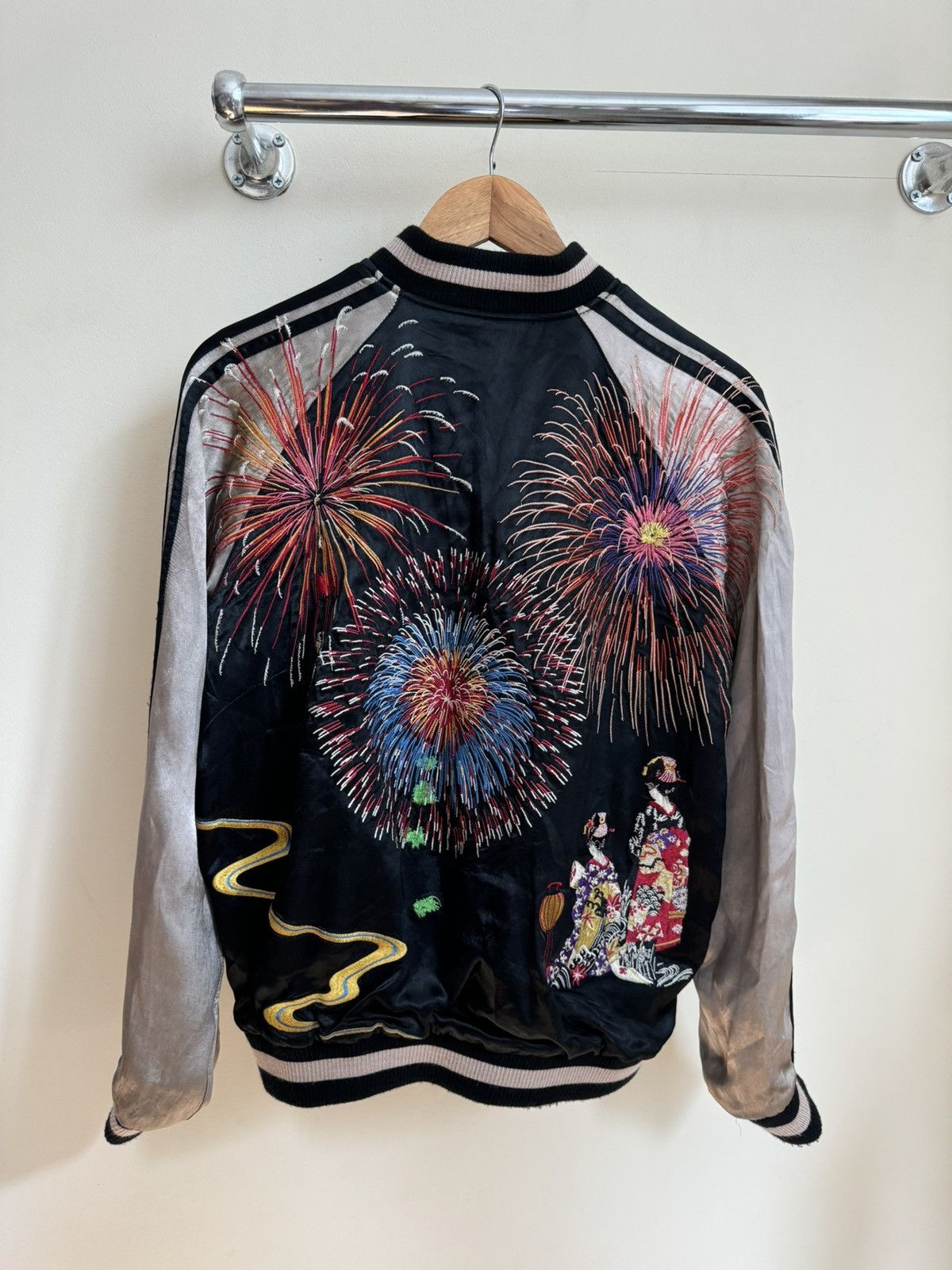 Japanese Classic Script Fireworks Jacket