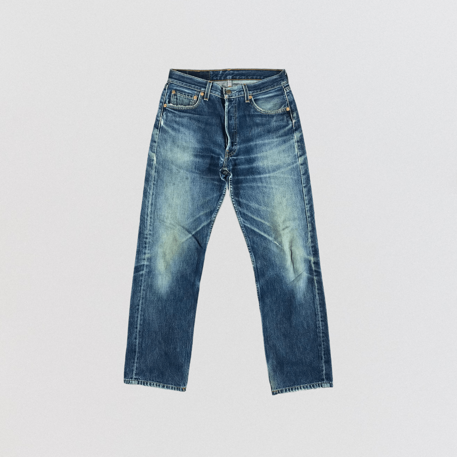 Levi's 90s Vintage Blue Wash Levis 501 Jeans-JM2804 Size US 29 - 1 Thumbnail