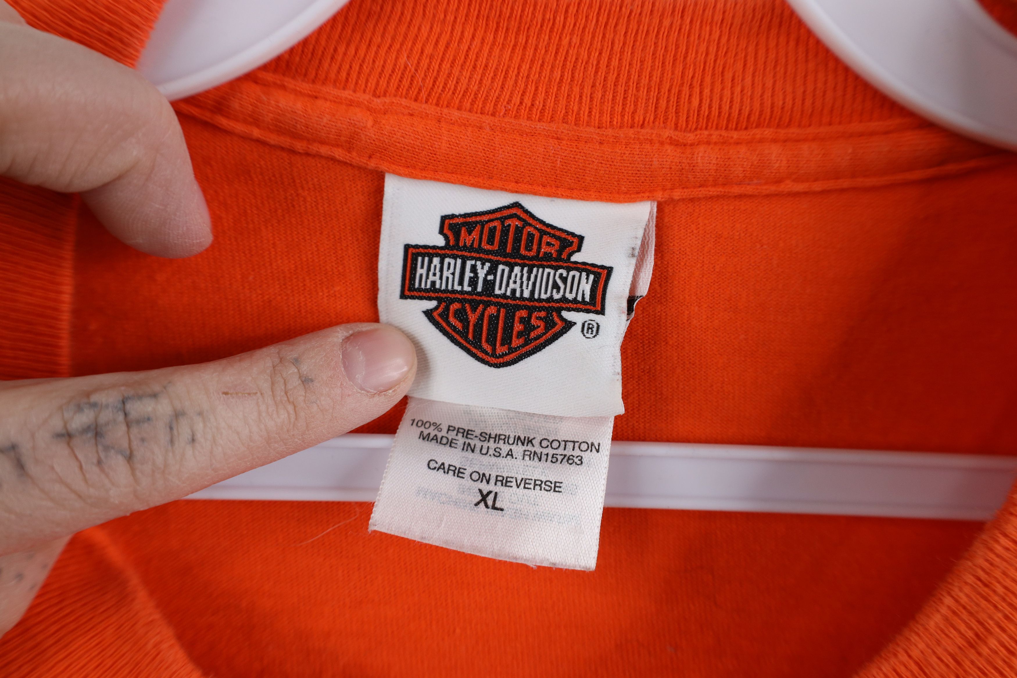 Harley Davidson × Vintage Vintage Y2K Harley Davidson New York Long Sleeve T-Shirt USA Size US XL / EU 56 / 4 - 8 Thumbnail