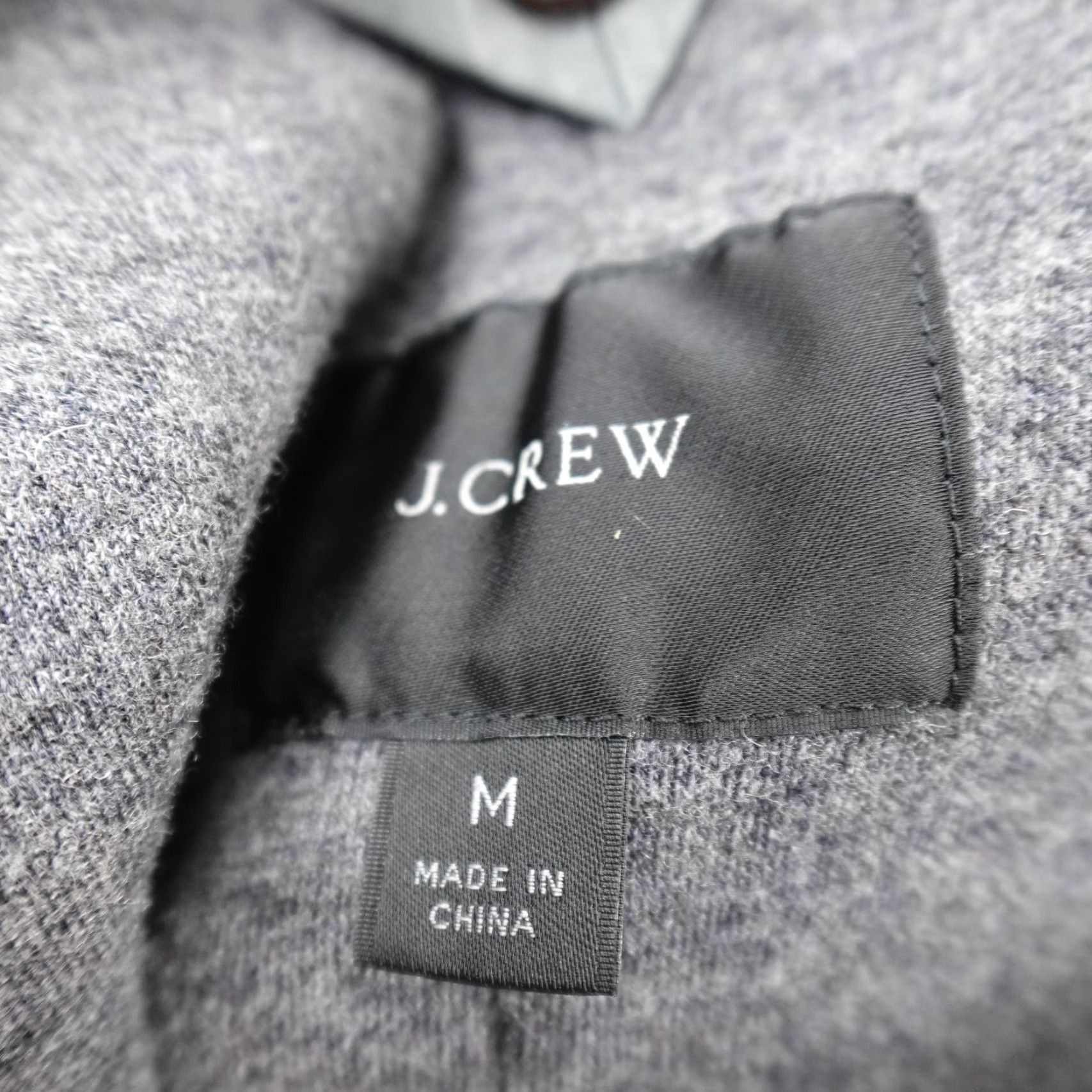 J.Crew J. Crew Blazer Mens M Gray Knit Wool Blend 2 Button Unstructured Suit Coat Jacket Classic Notch Lapel Single-Breasted Two-Button Casual Business Size 40R - 7 Thumbnail