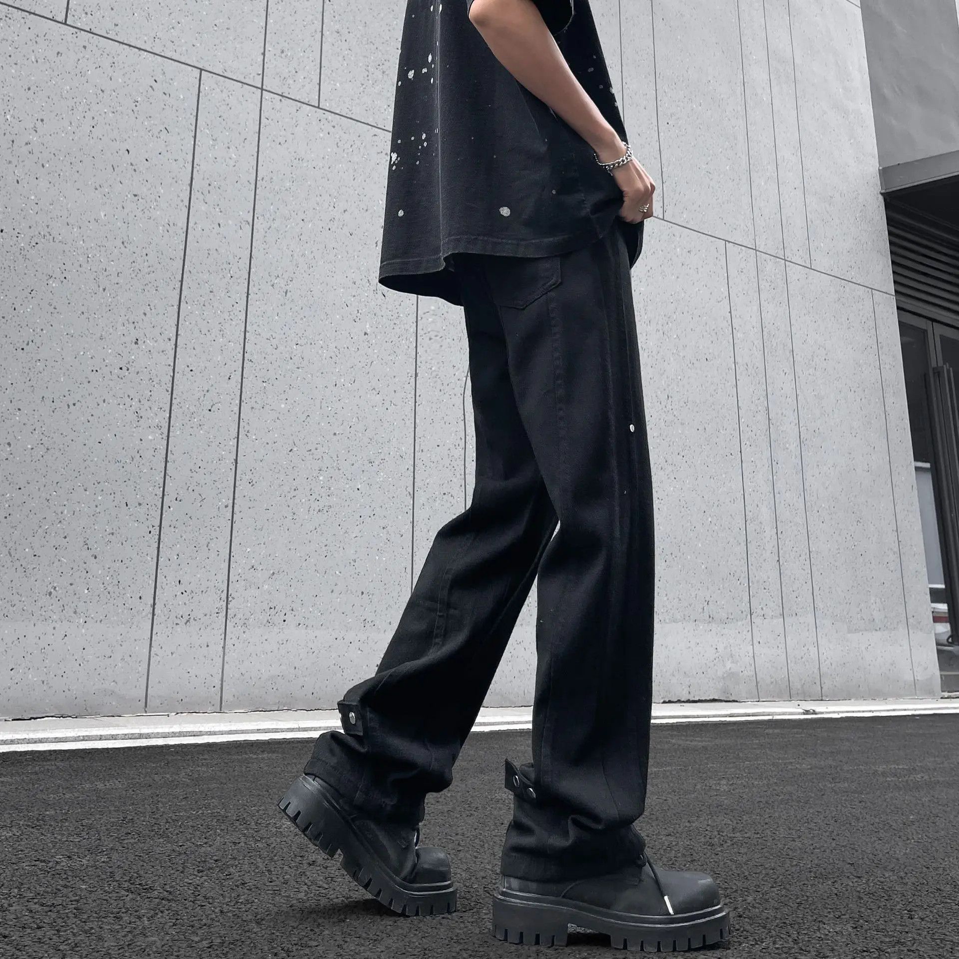 Japanese Brand × Jean Retro loose straight leg micro flared jeans Size US 32 / EU 48 - 5 Thumbnail