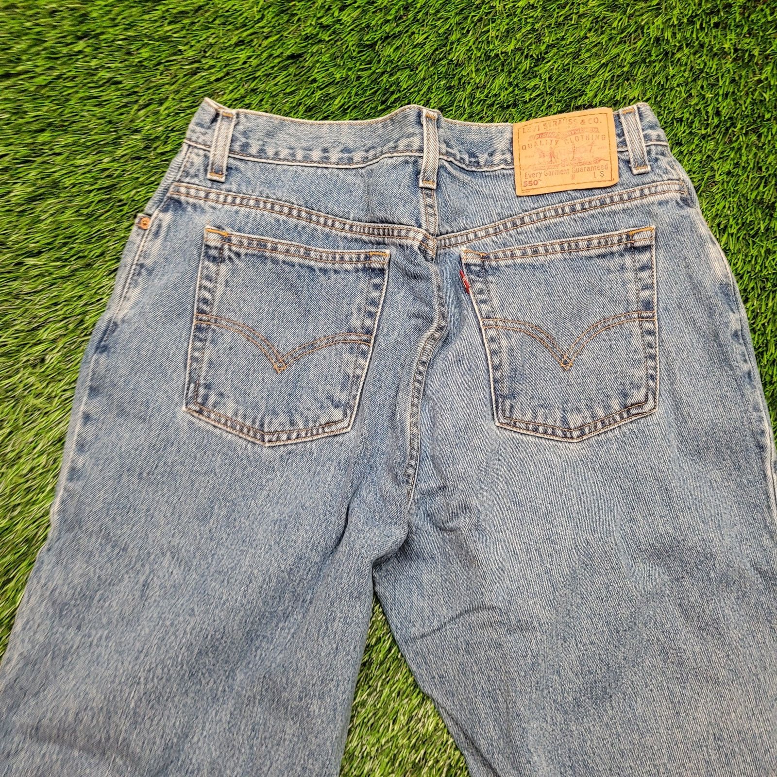 Levi's VTG 90s Levi's 550 Mom Jeans 16P Short 34x29 High Rise 13" Size 34" / US 12 / IT 48 - 4 Thumbnail