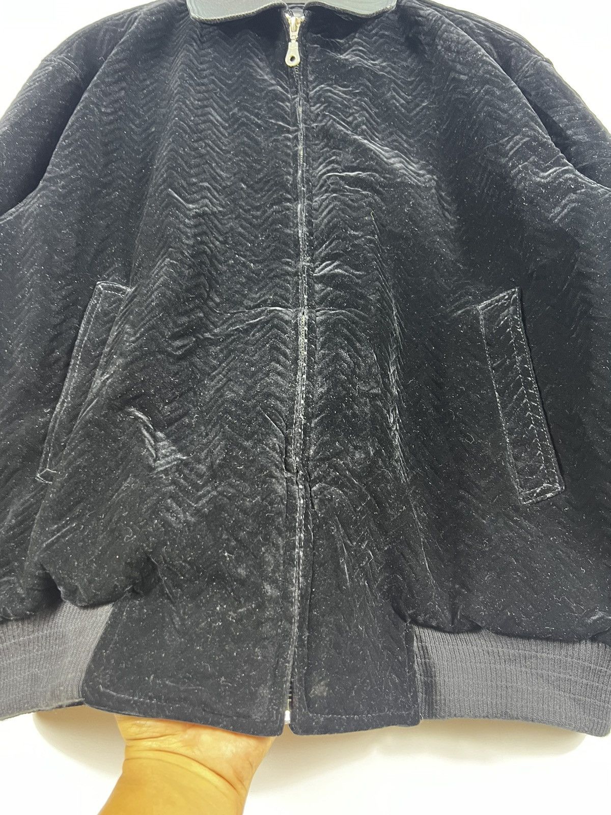 Japanese Brand 🔥 Y YOYOGI JAPANESE VELVET HERRINGBONE BOMBER JACKET - M Size US M / EU 48-50 / 2 - 5 Thumbnail