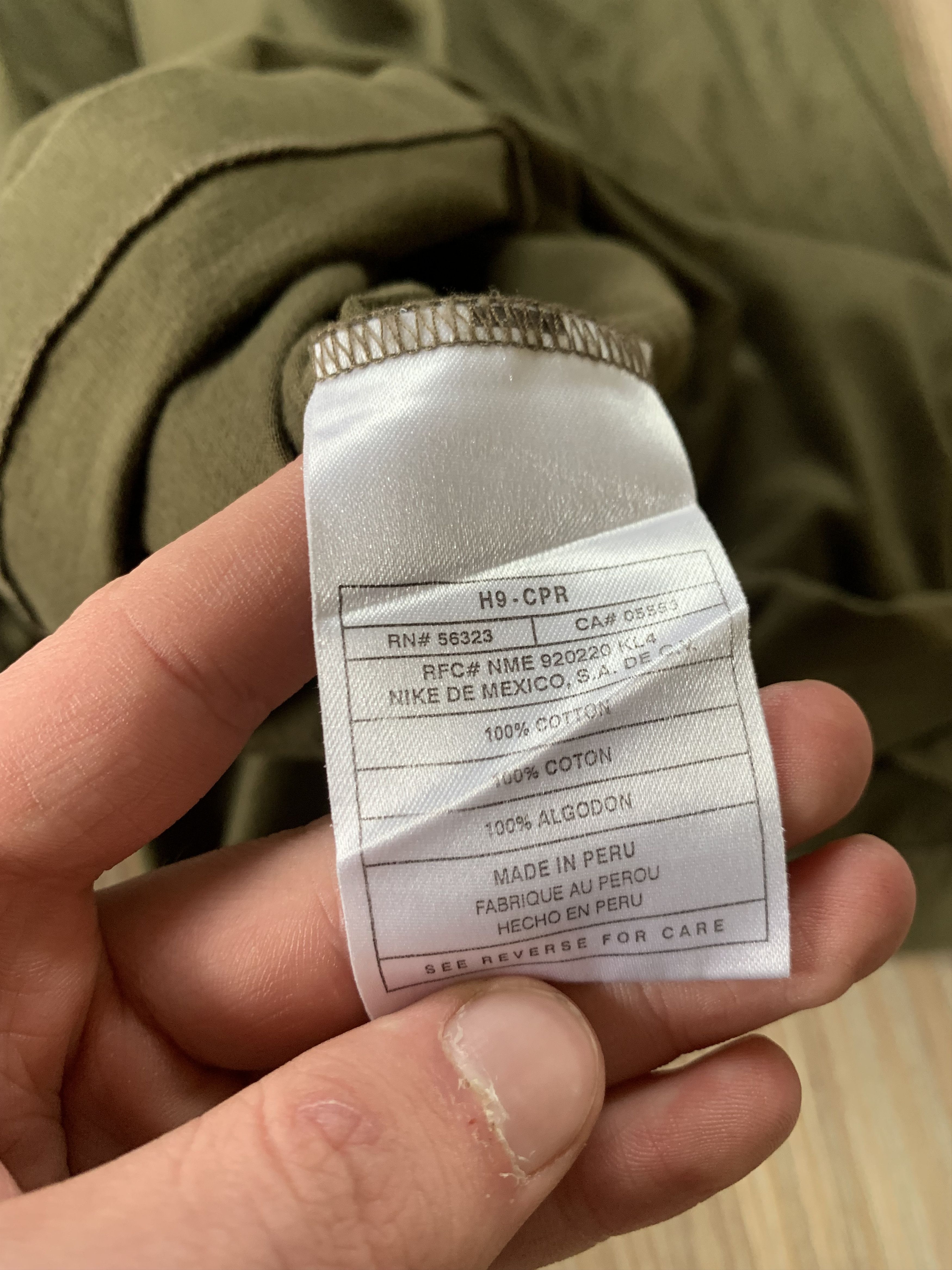 Nike Nike Vintage Khaki Cotton Polo T Shirt Size US XXL / EU 58 / 5 - 8 Thumbnail