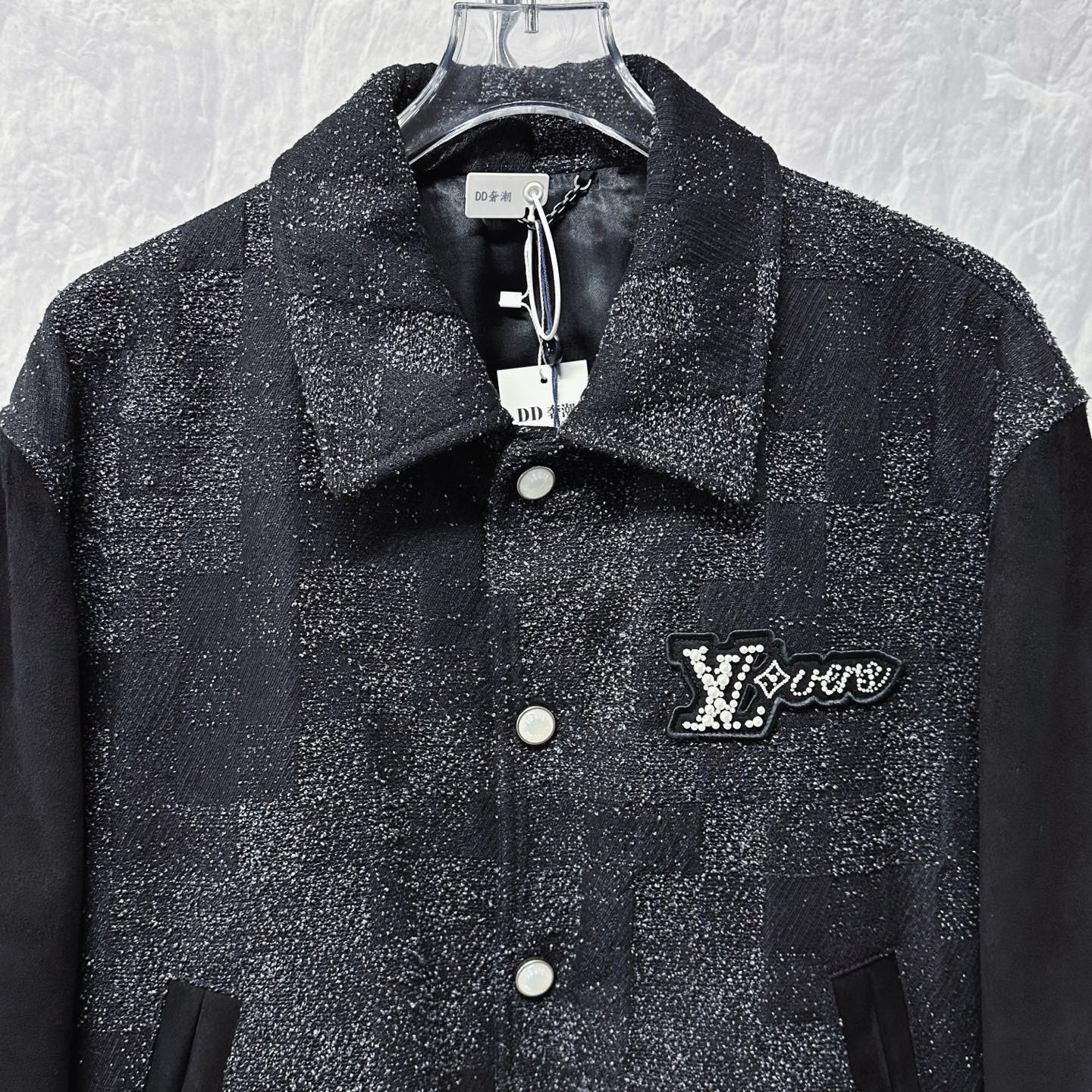 Louis Vuitton Louis Vuitton SS25 Rhinestone Checkerboard Lambskin Jacket Size US L / EU 52-54 / 3 - 2 Thumbnail
