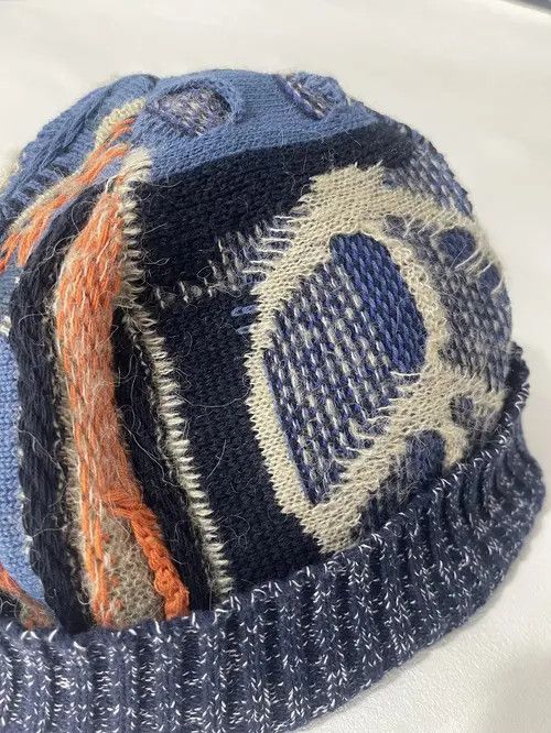 Designer × Vintage Handmade Vintage Patchwork Warm Winter Hat Cap Size ONE SIZE - 4 Thumbnail