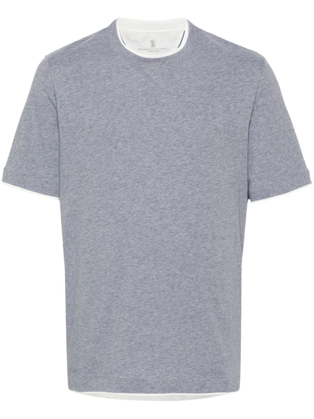 Brunello Cucinelli T-Shirt With Faux-Layering Size US XXL / EU 58 / 5 - 1 Thumbnail