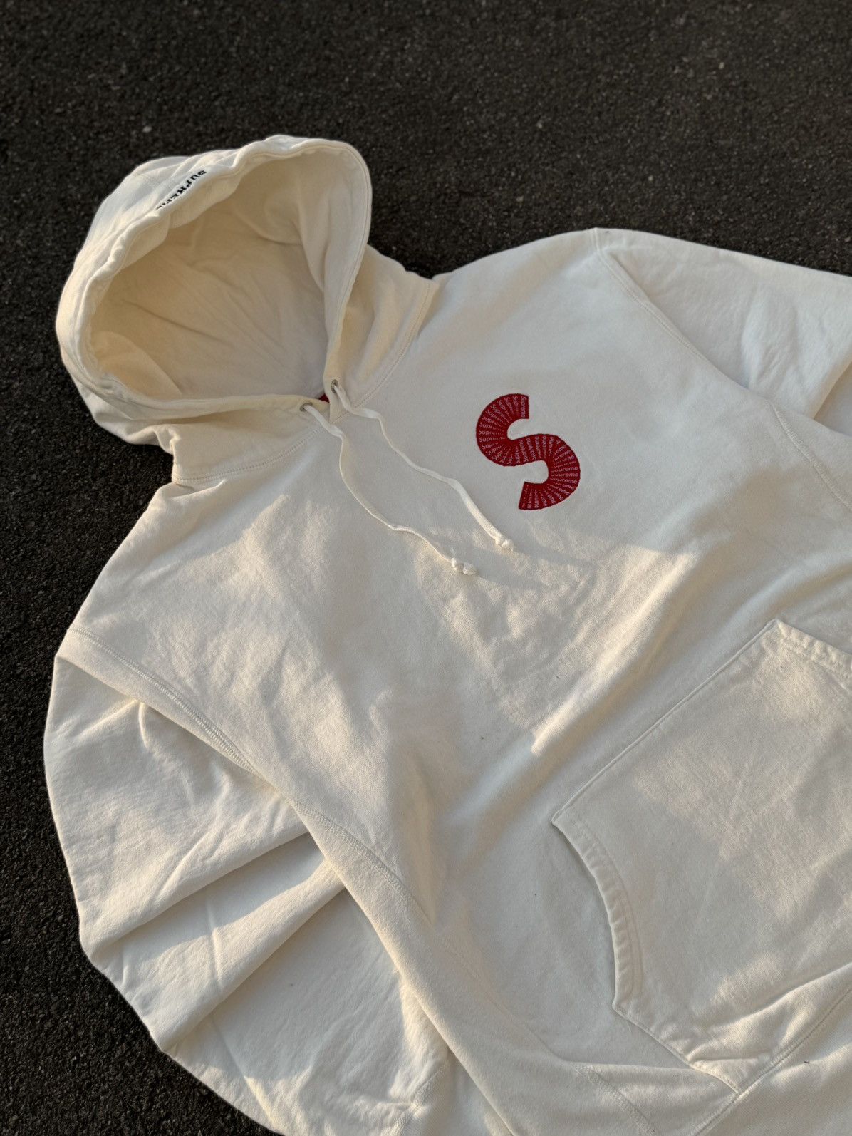 Supreme white Supreme S Logo Hooded Sweatshirt Size US XL / EU 56 / 4 - 2 Thumbnail