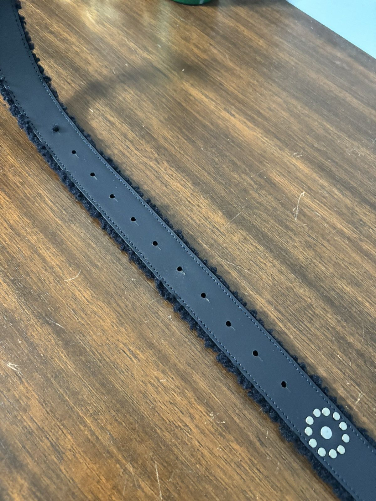 HMDD Happy Memories Don’t Die Bedazzled Fur Buckle Belt Size ONE SIZE - 6 Thumbnail