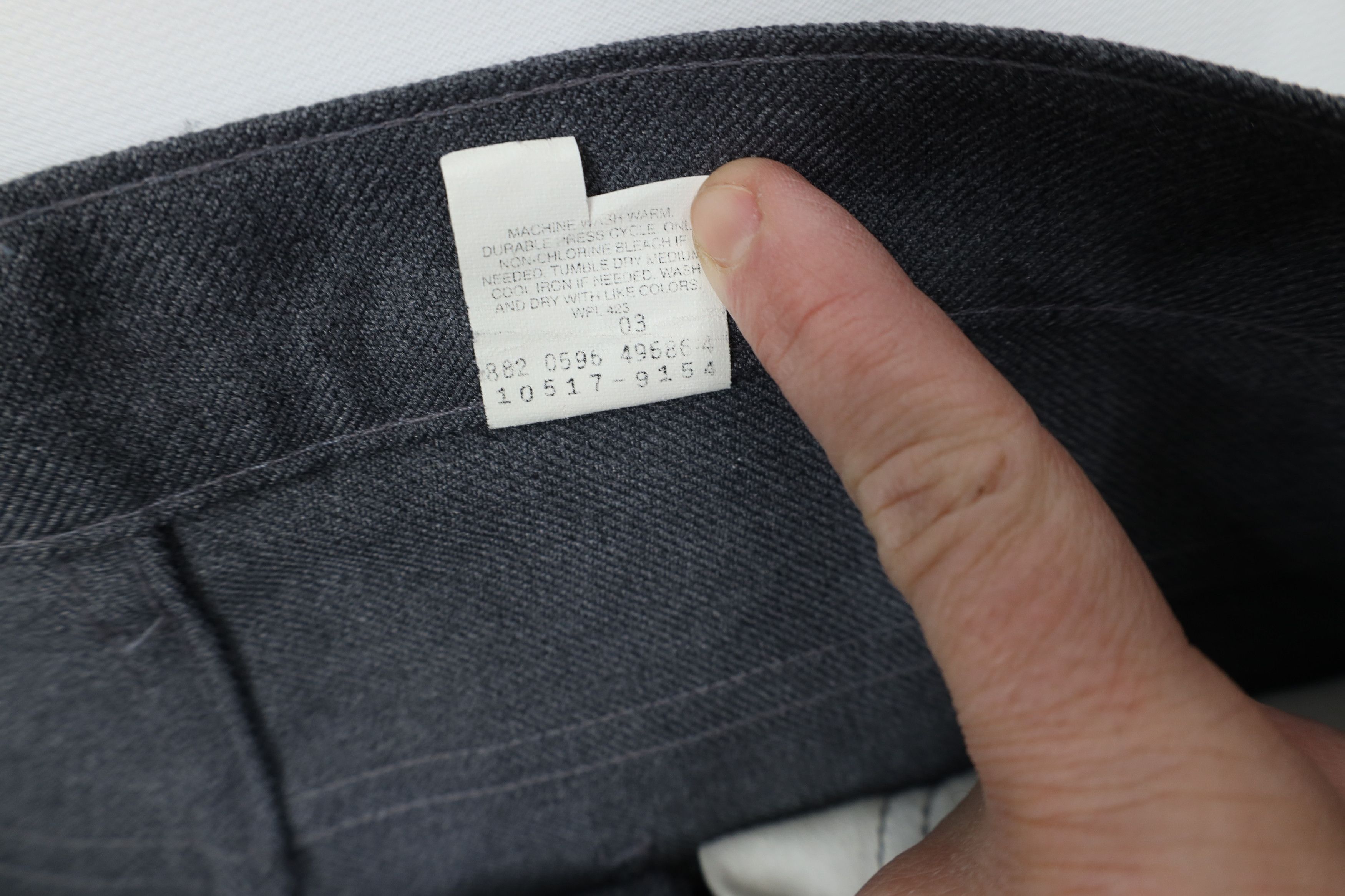 Levi's Vintage 90s Levis Wide Leg Chino Pants Trousers Gray USA Size US 32 / EU 48 - 7 Thumbnail