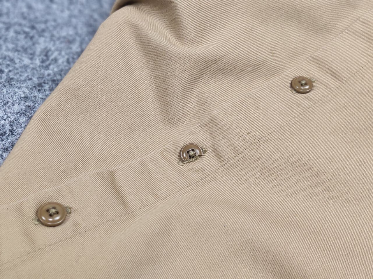 Folk Folk Design Camden Town Beige Logo Casual Button Down Shirt Size US L / EU 52-54 / 3 - 13 Thumbnail