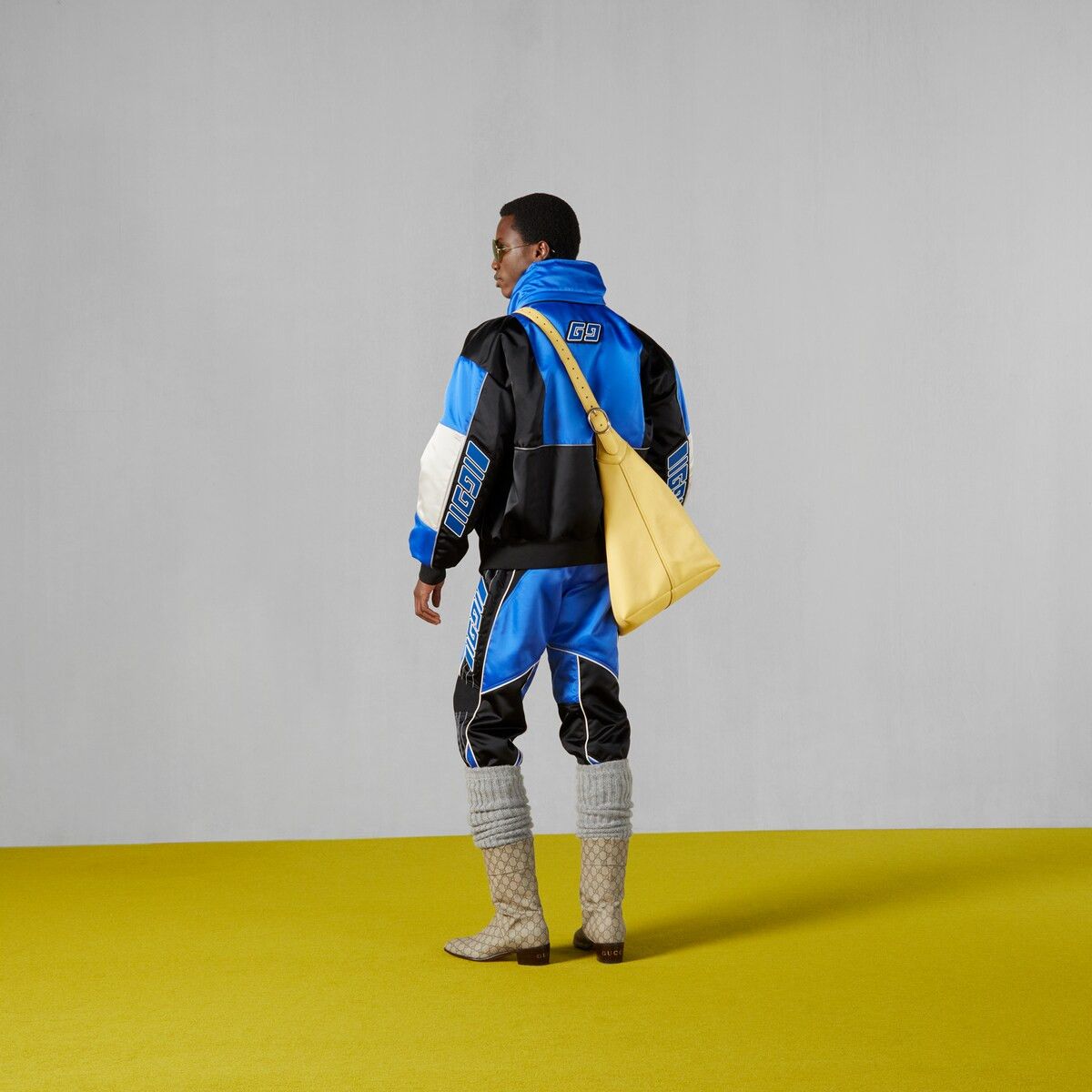 Gucci 48 M Gucci Nylon Satin Down Jacket Puffer Black Blue White Size US M / EU 48-50 / 2 - 3 Thumbnail