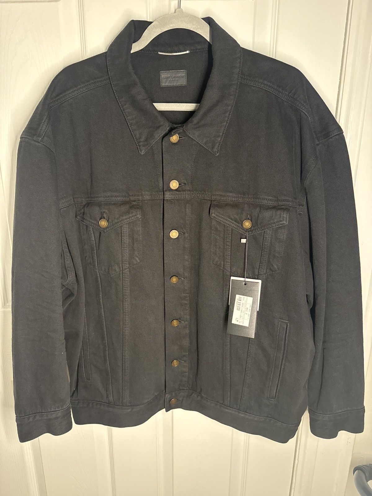 Saint Laurent Paris SAINT LAURENT EGG SHAPE DENIM JACKET BRAND NEW Size US L / EU 52-54 / 3 - 2 Thumbnail