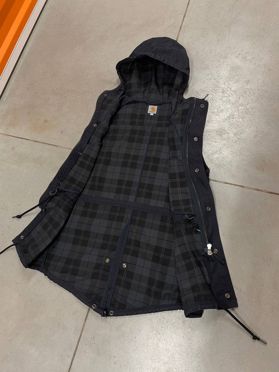 Vintage Carhartt Vest Hooded Parka Design