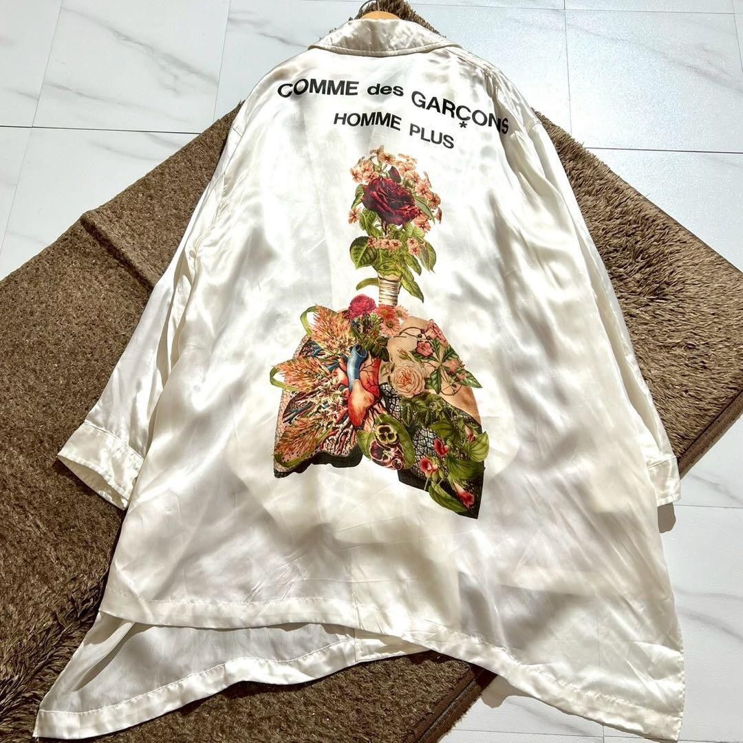 Comme des Garcons COMME des GARÇONS HOMME PLUS 22SS Asymmetrical Coat Cupra M Size US M / EU 48-50 / 2 - 1 Thumbnail