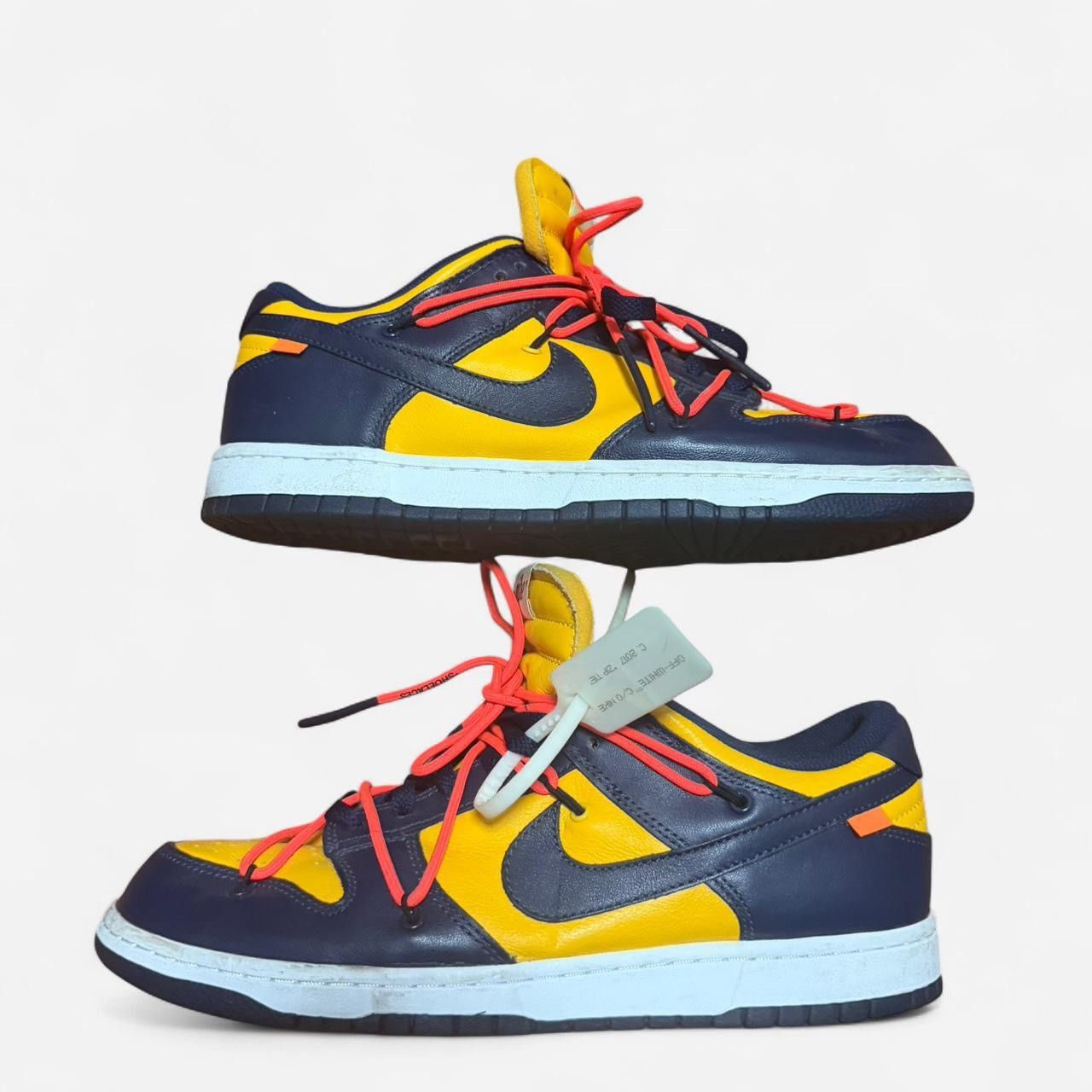 Nike × Off-White Nike x Off-White Dunk Low “University Gold / Midnight Navy” Size US 11 / EU 44 - 2 Thumbnail