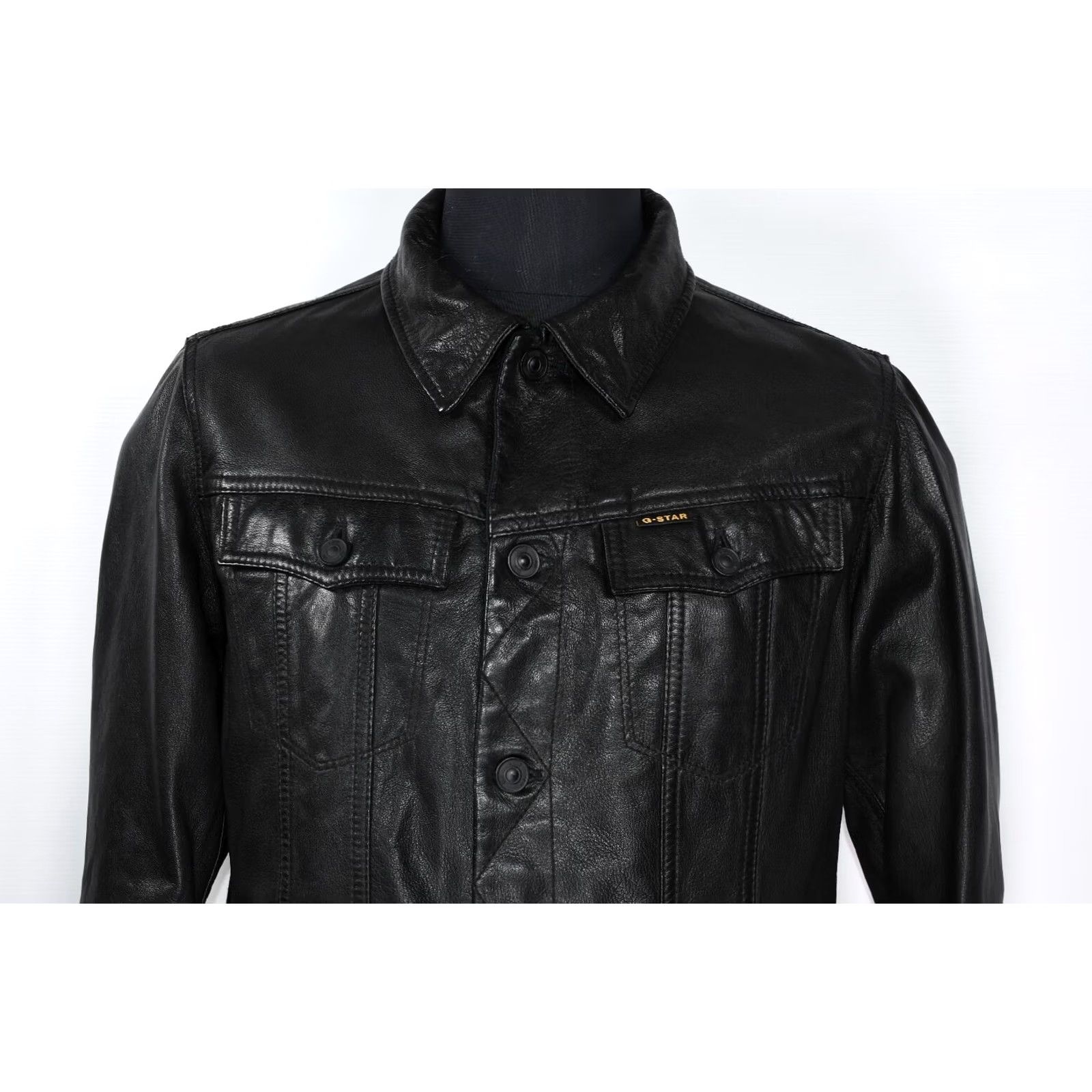 G-Star G-Star Slim Tailor JKT Jacket Leather Black XL Mens Size US XL / EU 56 / 4 - 2 Thumbnail