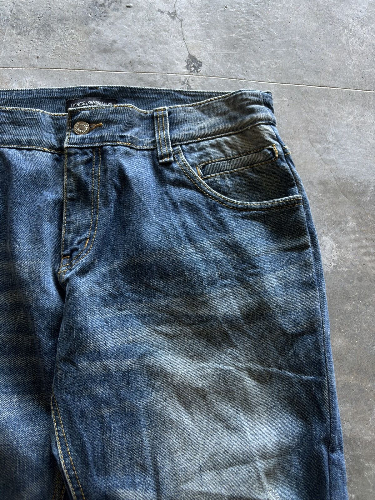 Dolce & Gabbana DOLCE & GABBANA distressed slim fit style Size US 35 - 5 Thumbnail