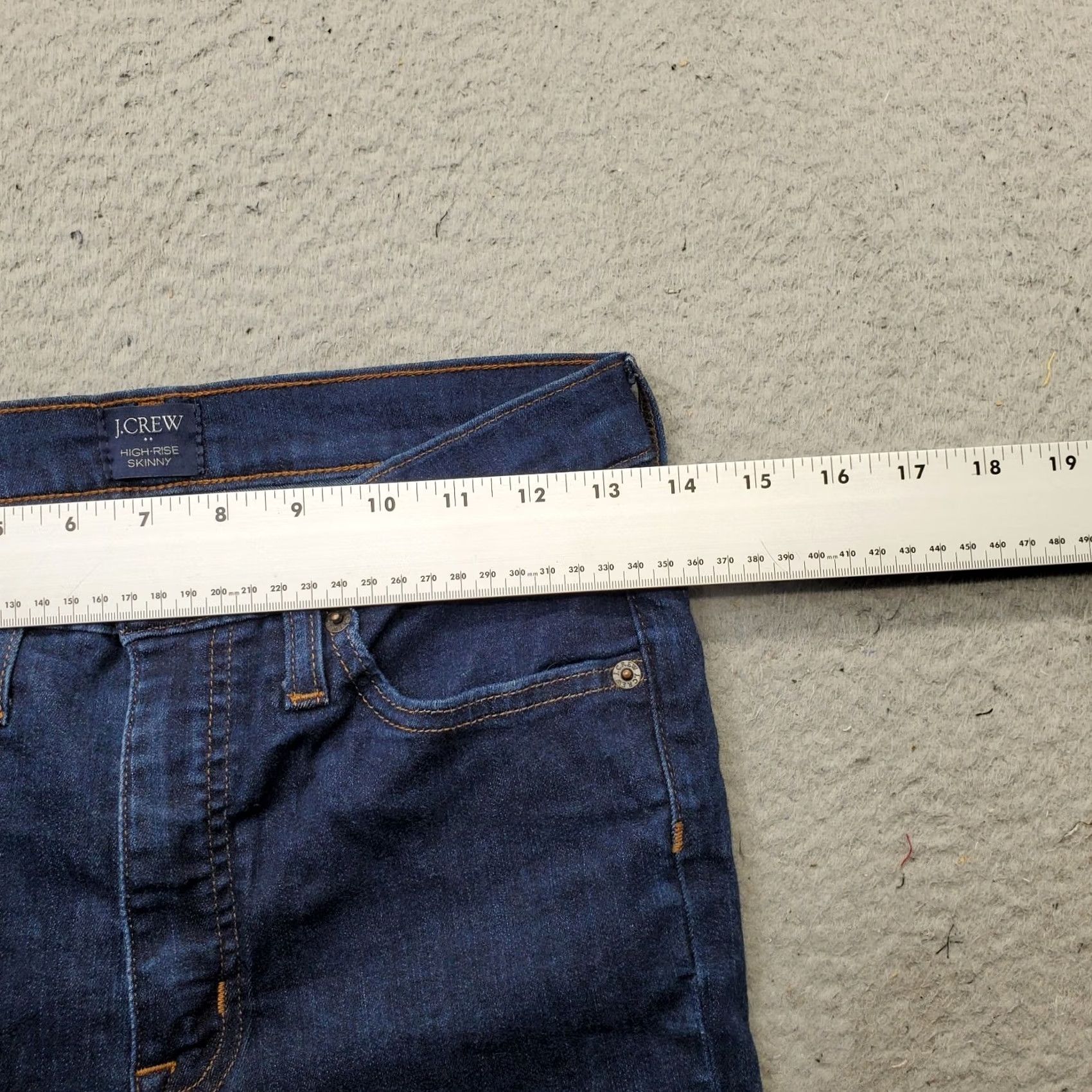J.Crew J.CREW Jeans Womens 27 Blue Denim Flat Front Dark Wash Stretch High-Rise Skinny Jeans Womens 27 Blue Denim Dark Wash Stretch High-Rise Skinny Size 27" / US 4 / IT 40 - 6 Thumbnail