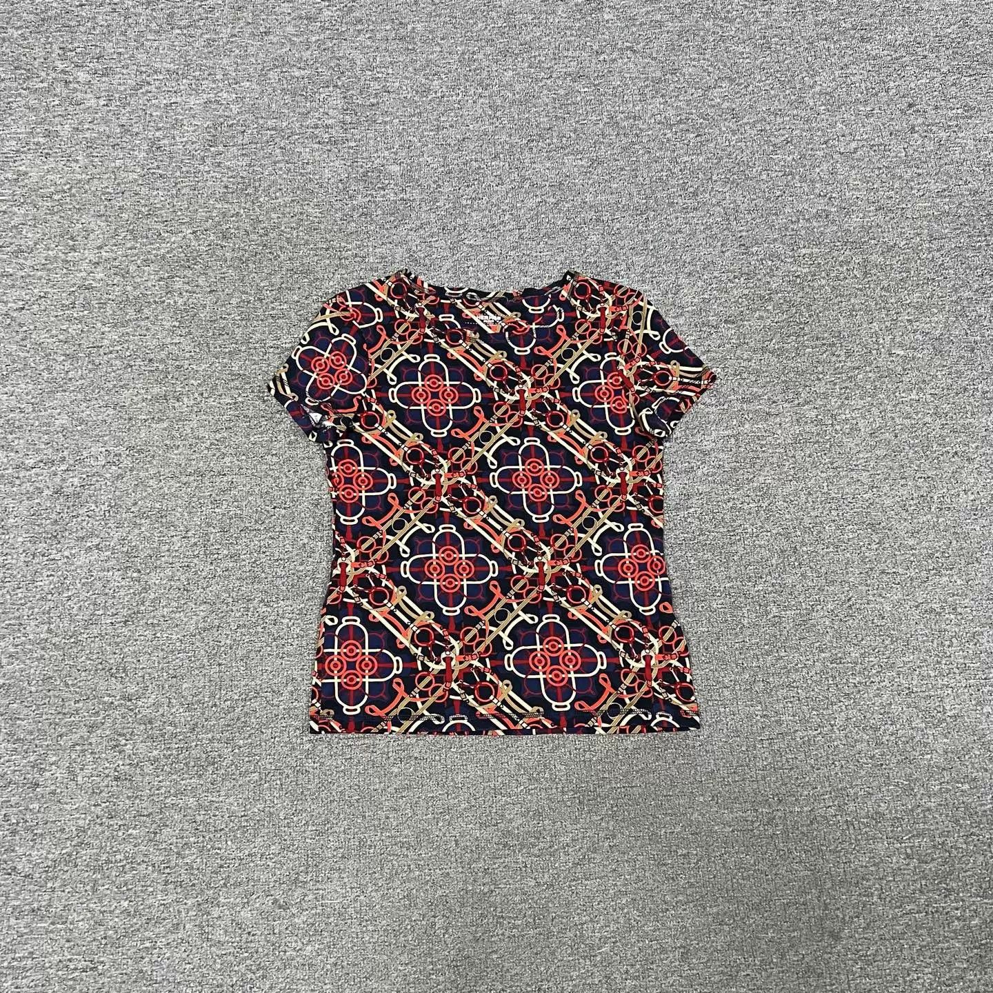 Hermes Hermes All Over Print Short Sleeve T-Shirt Women's 34 99New Size XS / US 0-2 / IT 36-38 - 1 Thumbnail