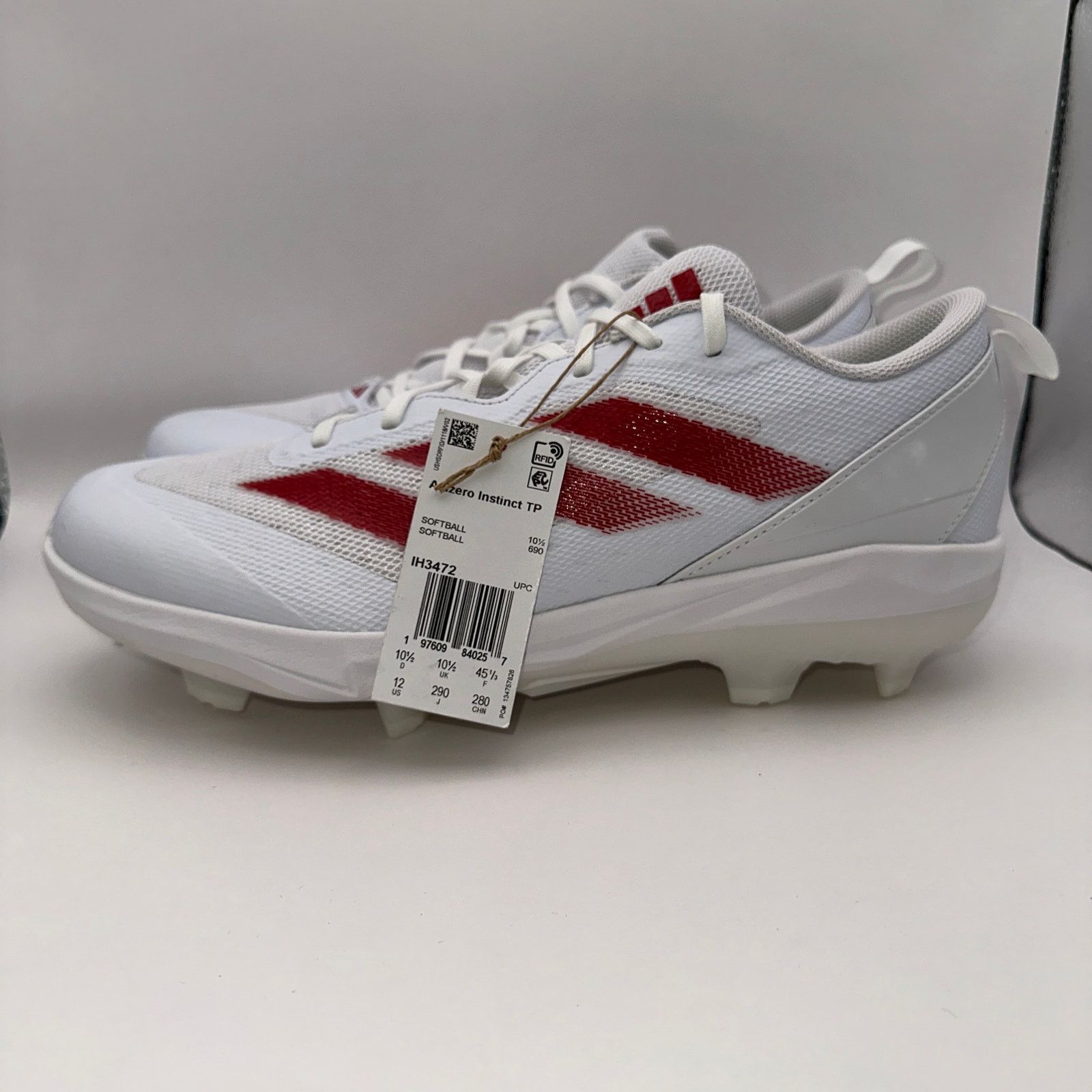 Adidas Adidas Adizero Instinct TP IH3472 White/Red Size 12 Size US 12 / EU 45 - 2 Thumbnail