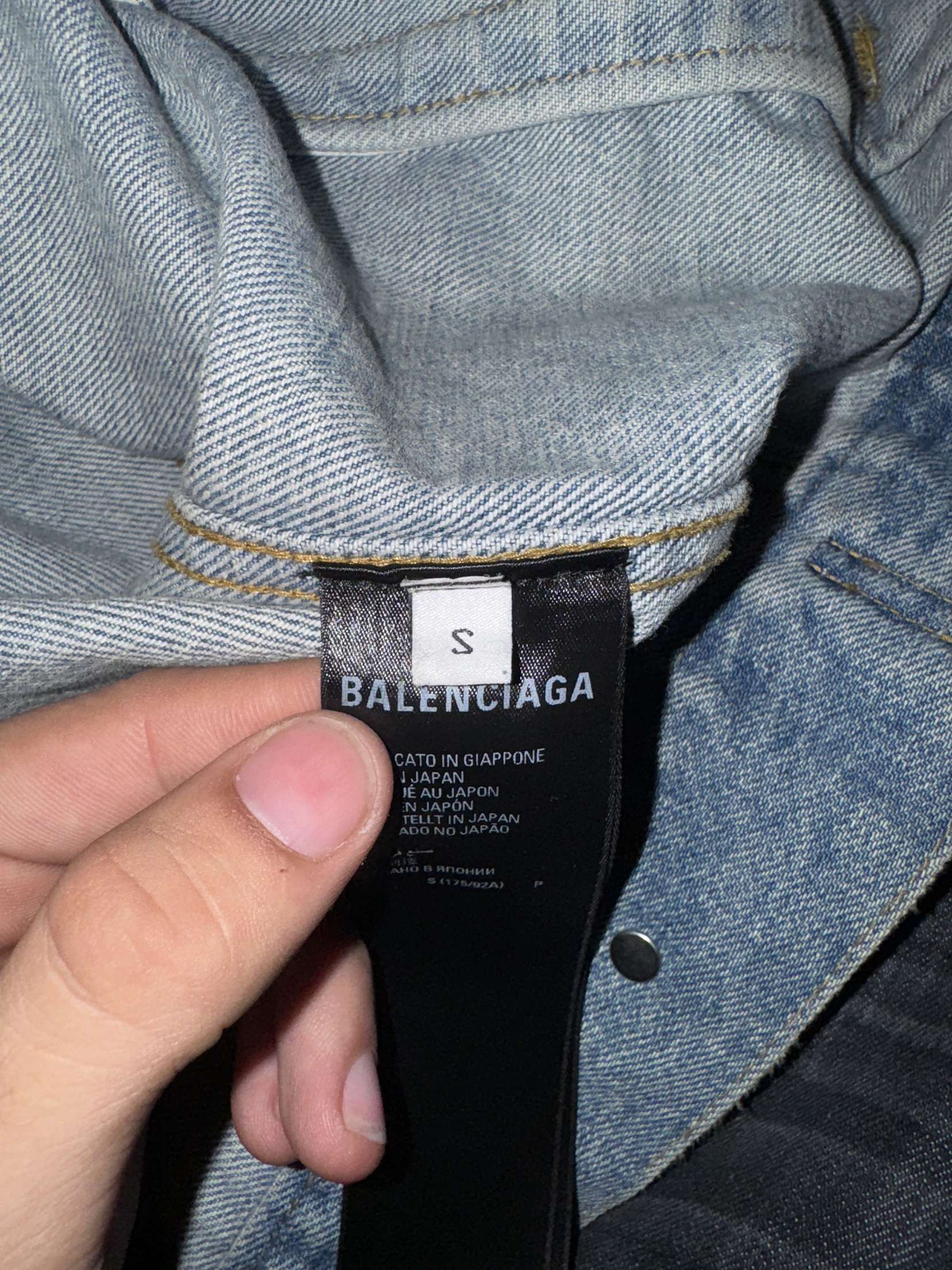 Balenciaga Balenciaga 3B Sports Oversized Denim jacket Size US S / EU 44-46 / 1 - 5 Thumbnail