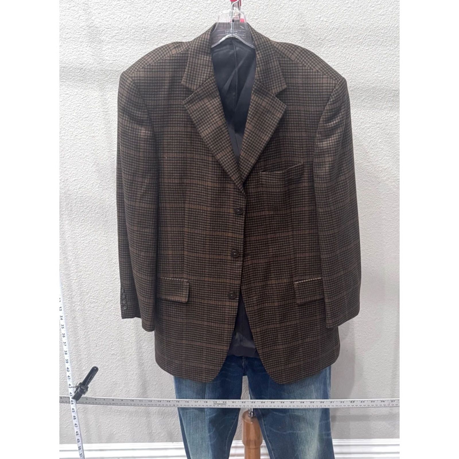 Loro Piana Arnold Brandt Loro Piana 100% Cashmere Dark Plaid Jacket Coat 44 R Mens XS? Size US S / EU 44-46 / 1 - 6 Thumbnail