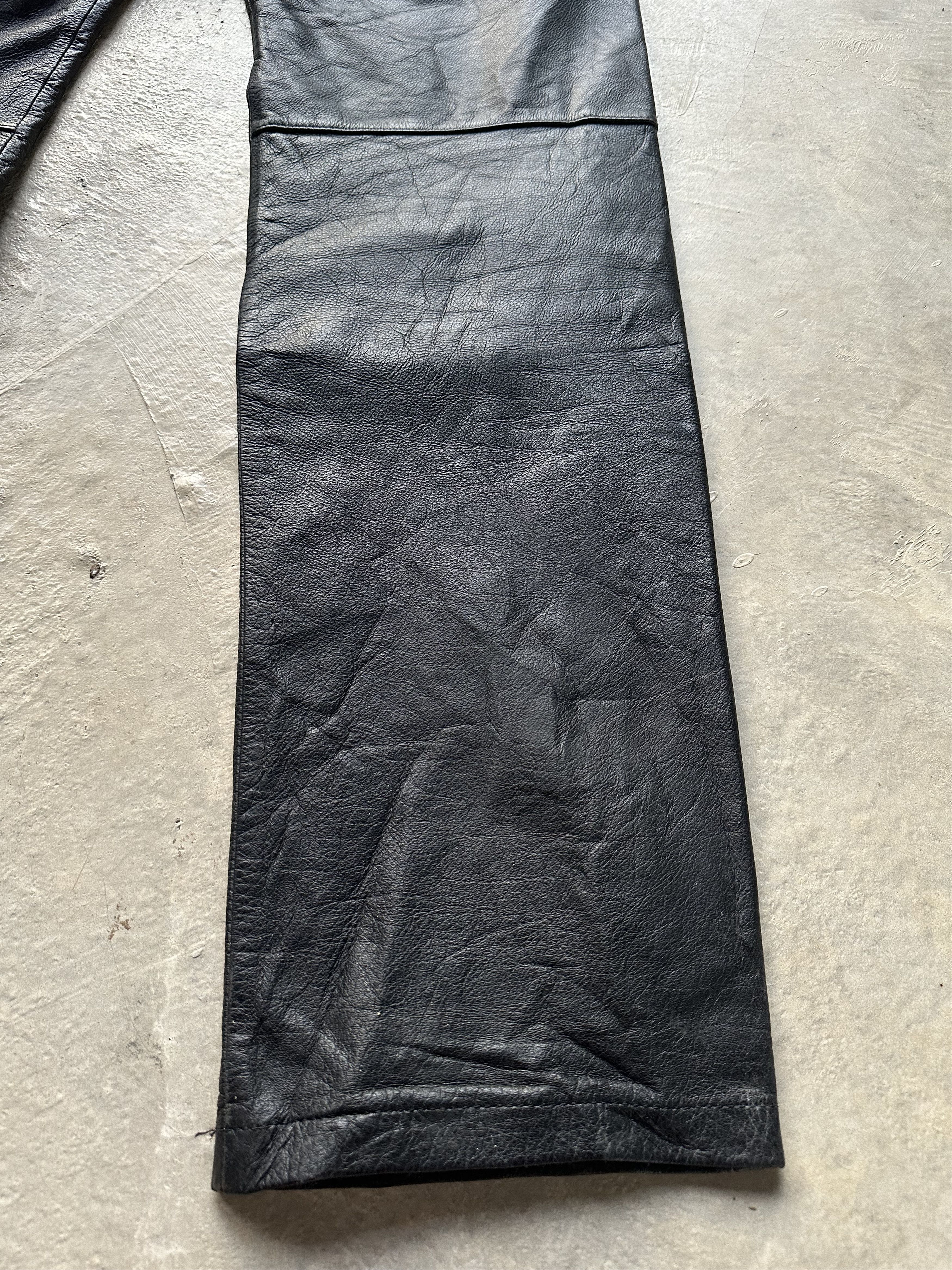 Tornado Mart Vintage Tornado Mart Cowhide Leather Pants Size US 29 - 10 Thumbnail