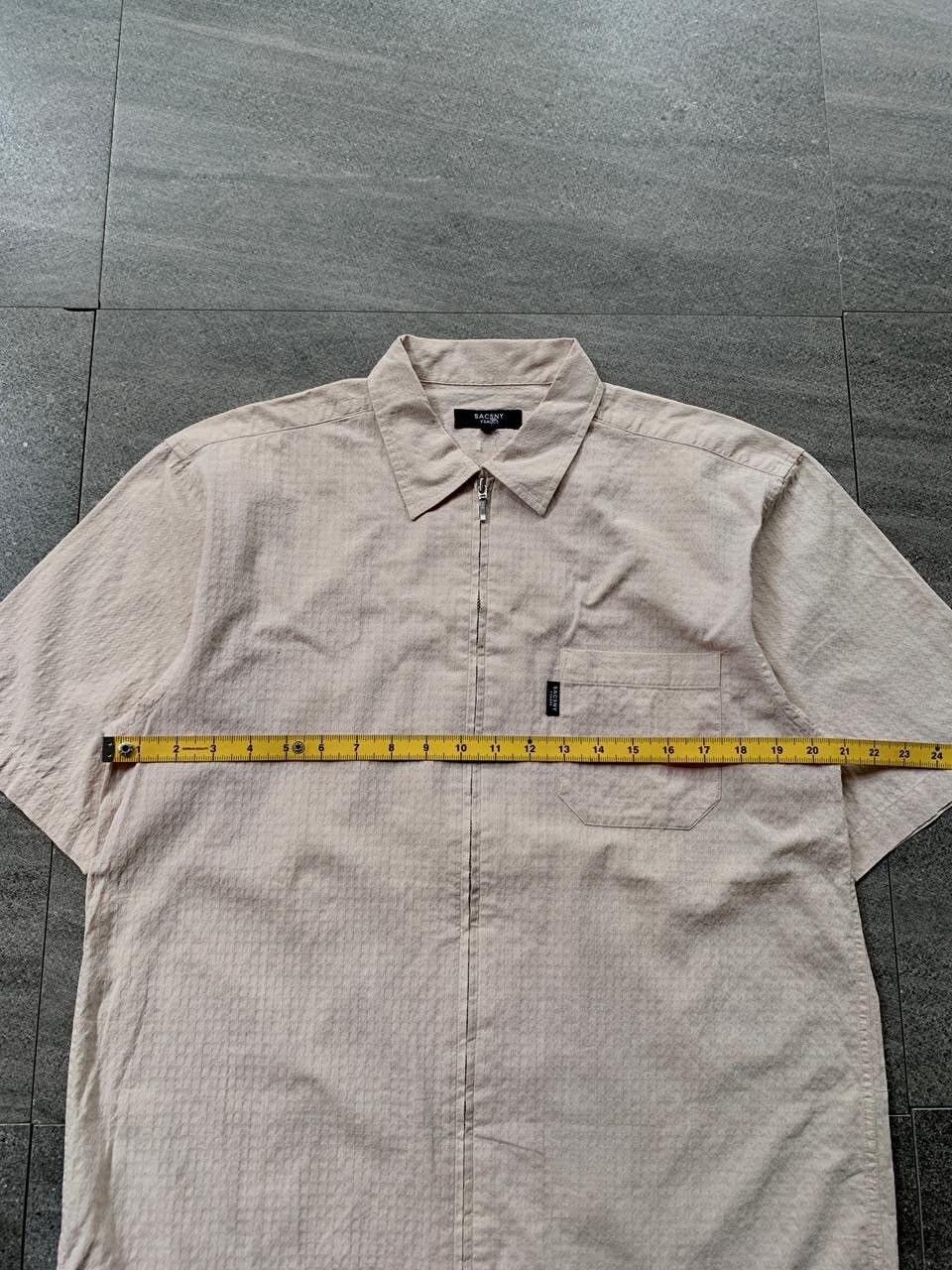 Yohji Yamamoto FREE TAX! Ysaccs Zip Up Textured SS Shirt Size US L / EU 52-54 / 3 - 12 Thumbnail