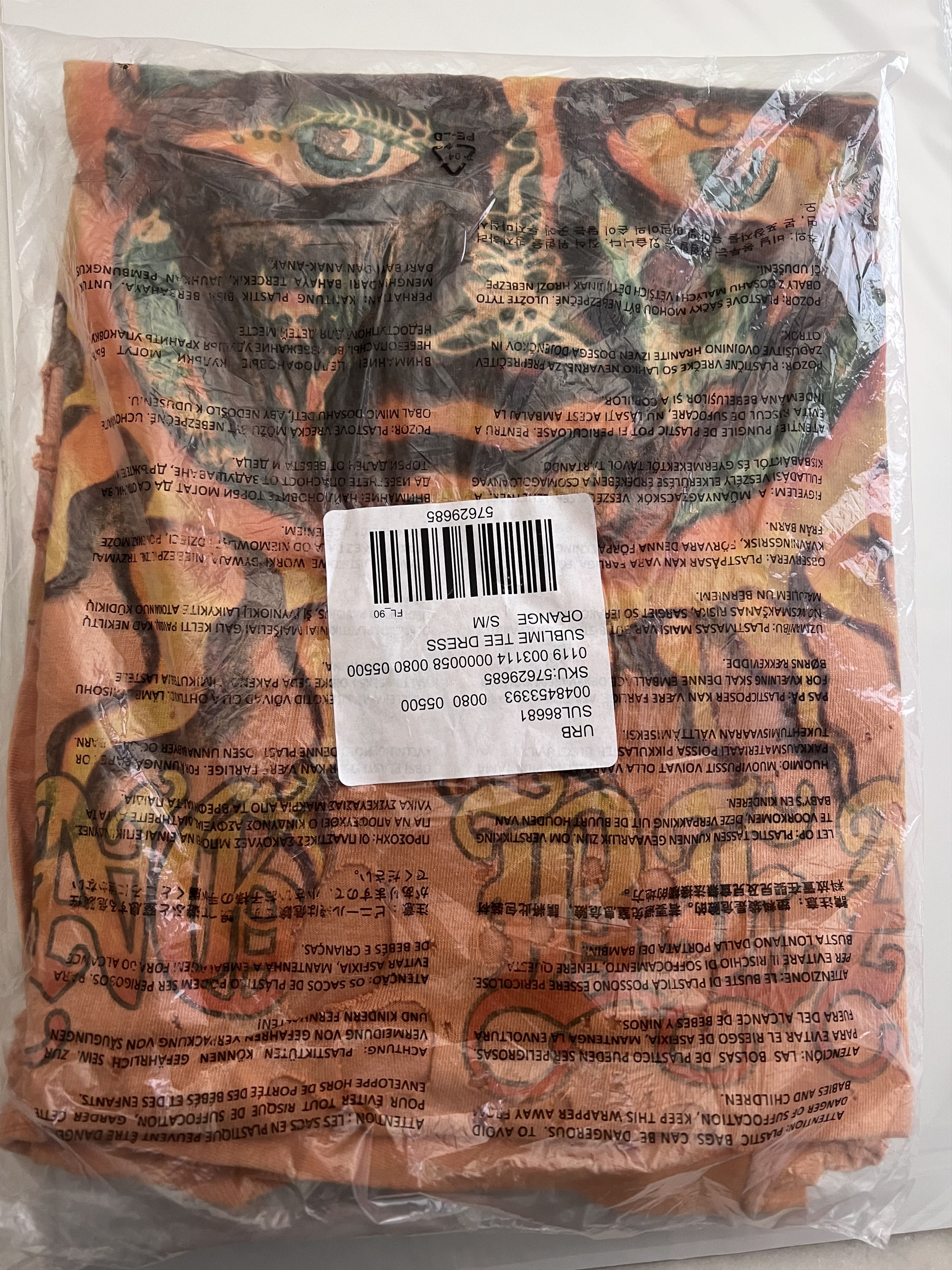 Sublime Sublime Long Beach Sun Orange Destroyed Oversized Sz S / M Size S / US 4 / IT 40 - 2 Thumbnail