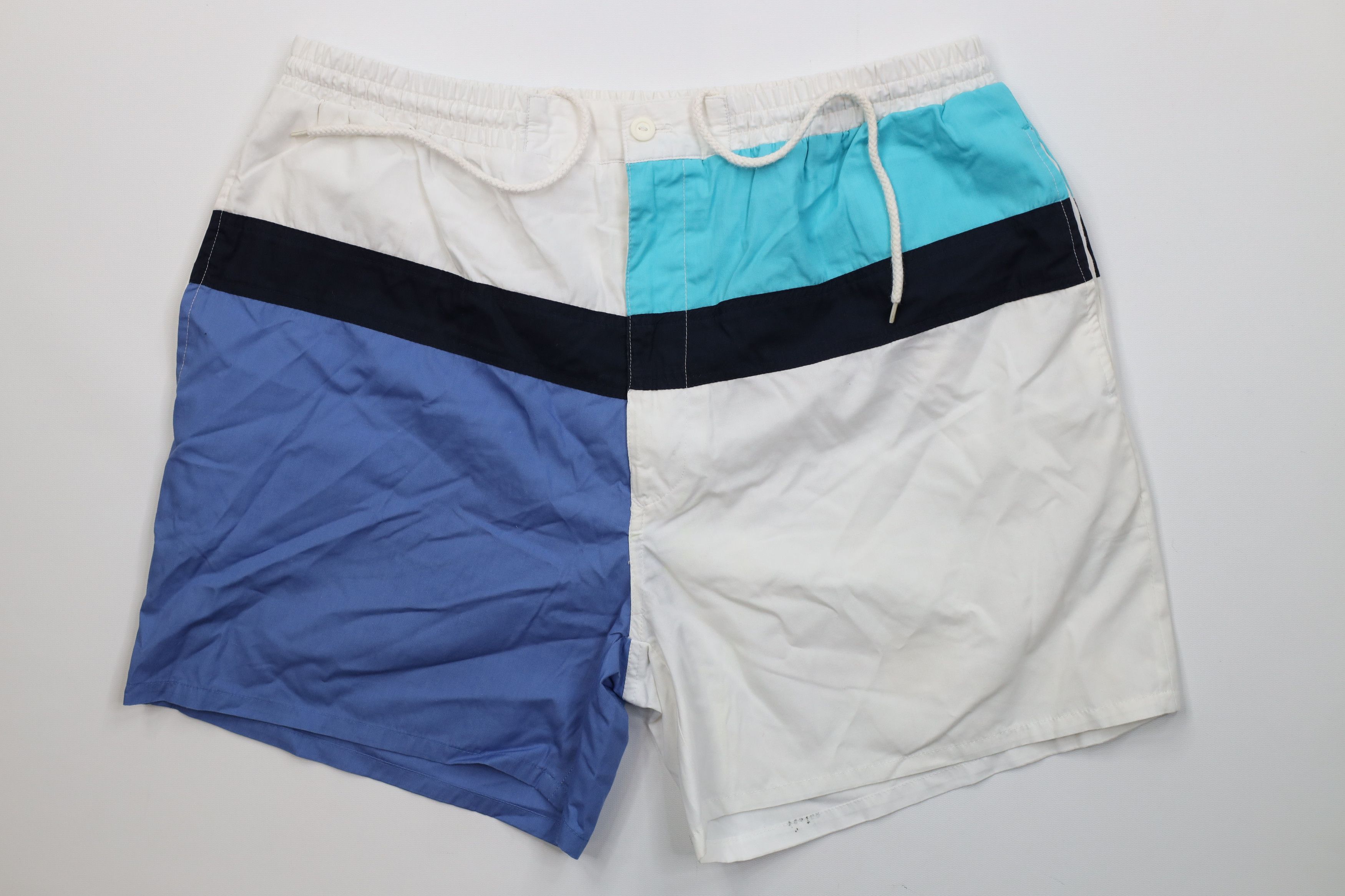 Vintage Vintage 90s Streetwear Lined Sailing Swim Trunks Shorts Size US 36 / EU 52 - 1 Thumbnail