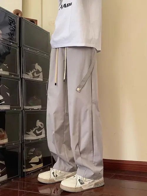 Japanese Brand Kurusu x Kubo Gray High Street Loose Fit Vintage Work Pants Size US 33 - 7 Thumbnail