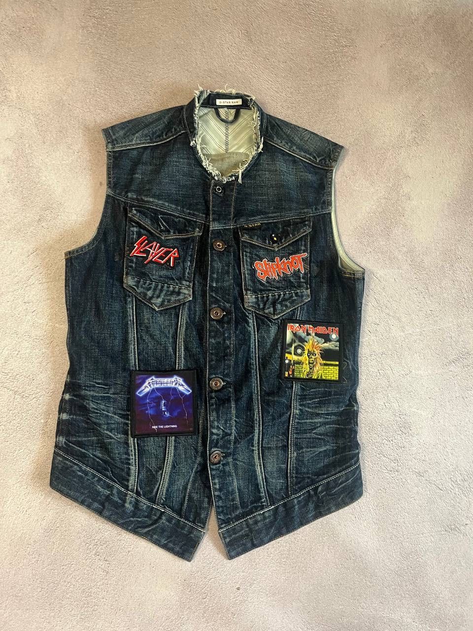 G-Star × Vintage Vintage G star Slayer metalica faded dirty distressed vest Size US M / EU 48-50 / 2 - 7 Thumbnail