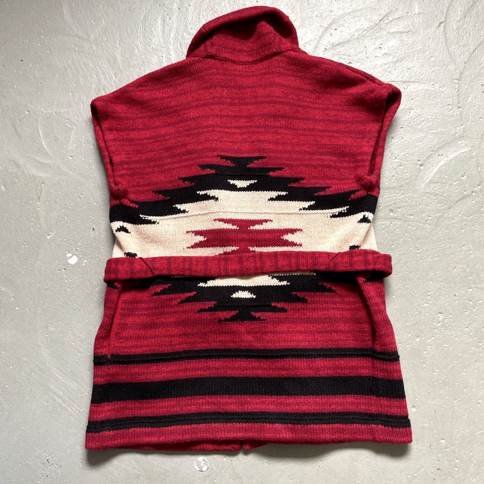 Ralph Lauren Vintage Ralph Lauren Aztec Navajo Southwestern Wool Knit Shawl Sweater M Women’s Size M / US 6-8 / IT 42-44 - 6 Thumbnail