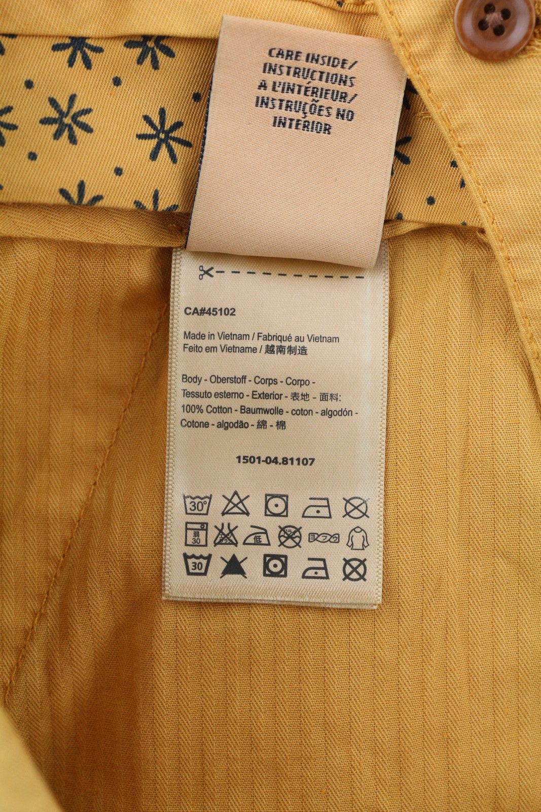 Scotch & Soda W29 Chino Washed Orange Turn-Up Zip Fly Logo 84192 Size US 29 - 9 Thumbnail