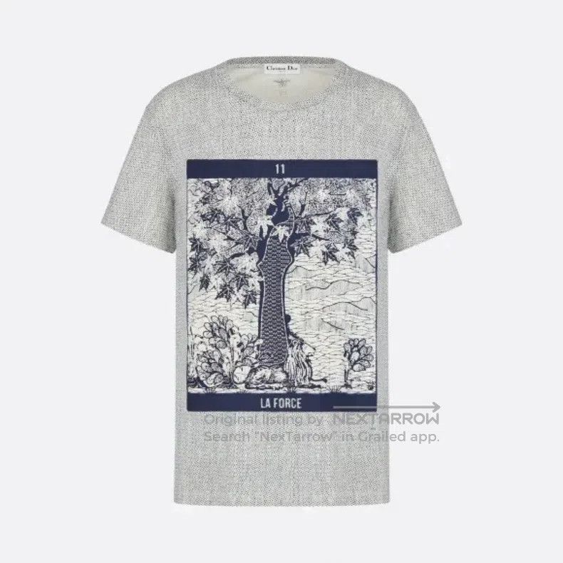 Dior Dior Grey printed pattern short sleeves Size S / US 4 / IT 40 - 1 Thumbnail