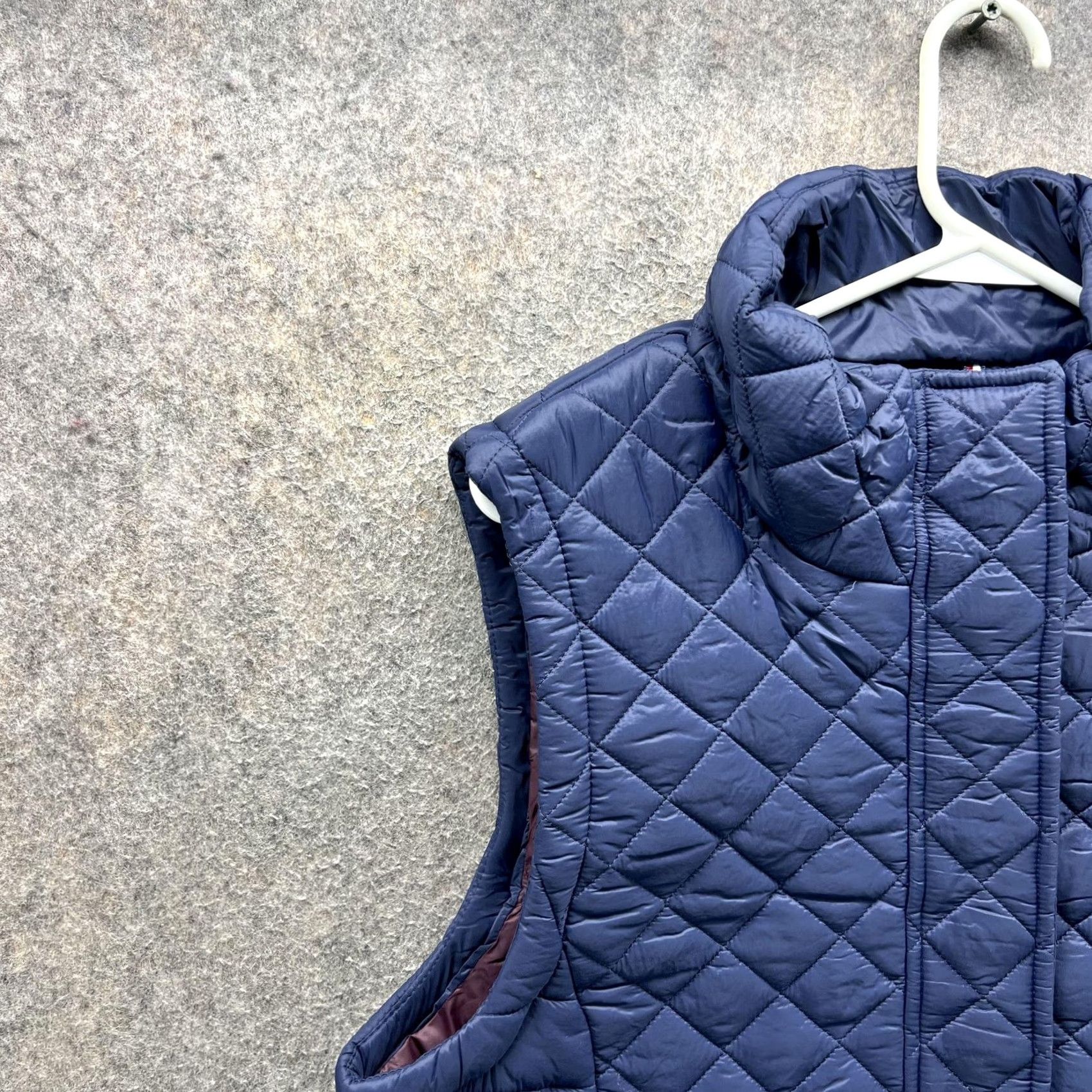 Tommy Hilfiger Tommy Hilfiger Vest Womens Large Blue Quilted Puffer Insulated Zip Stand Collar Vest Womens L Blue Quilted Puffer Insulated Zip Stand Collar Size L / US 10 / IT 46 - 3 Thumbnail