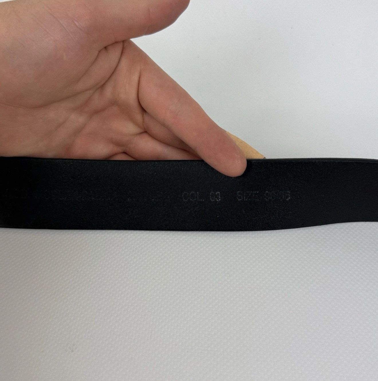 Diesel Diesel 1978 Avant Garde Leather Metal Belt Men’s Black Rock Size ONE SIZE - 5 Thumbnail