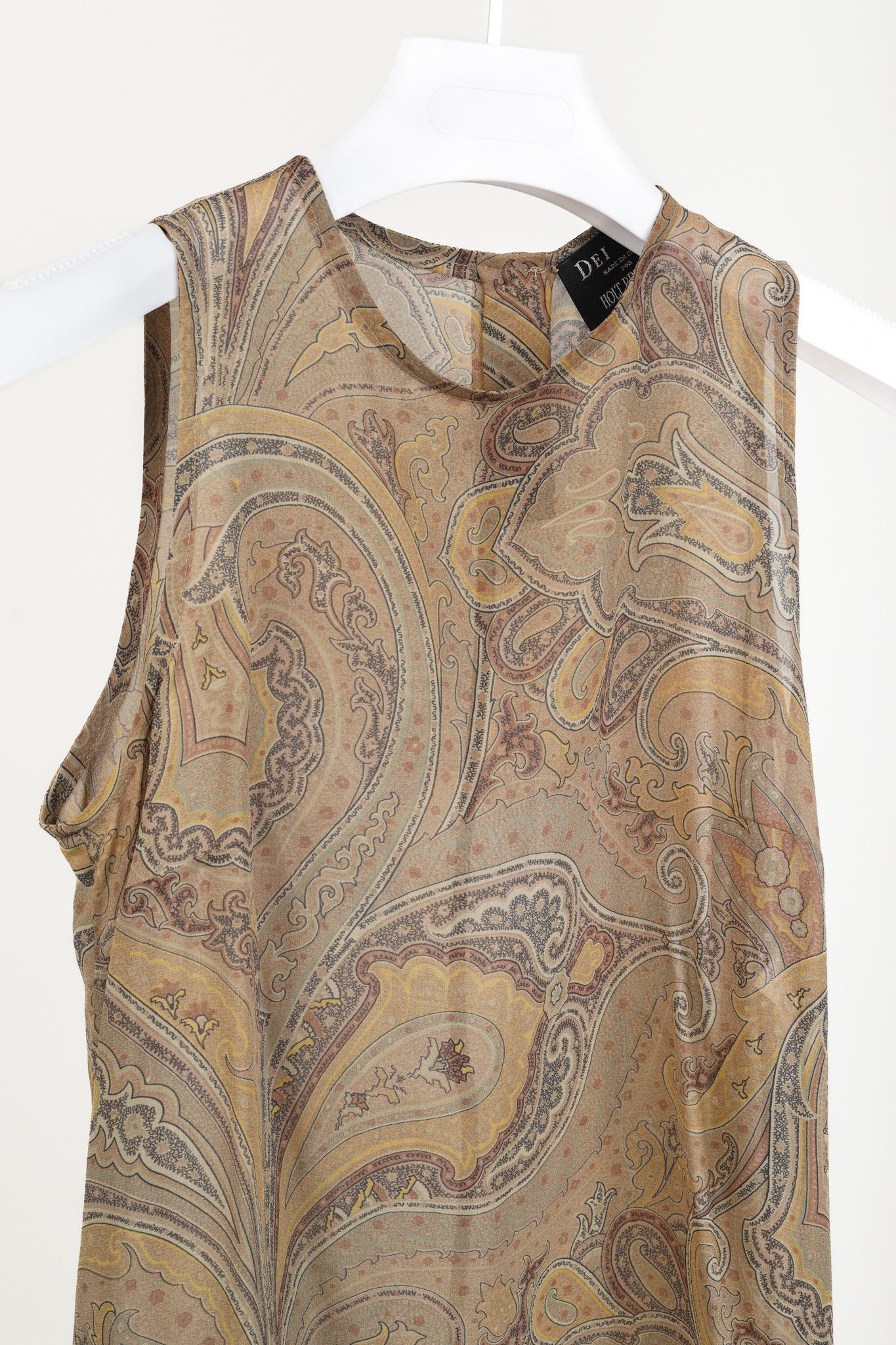 Other Dei Tre for Holt Renfrew Browns Paisley Silk Tank Size L / US 10 / IT 46 - 5 Thumbnail