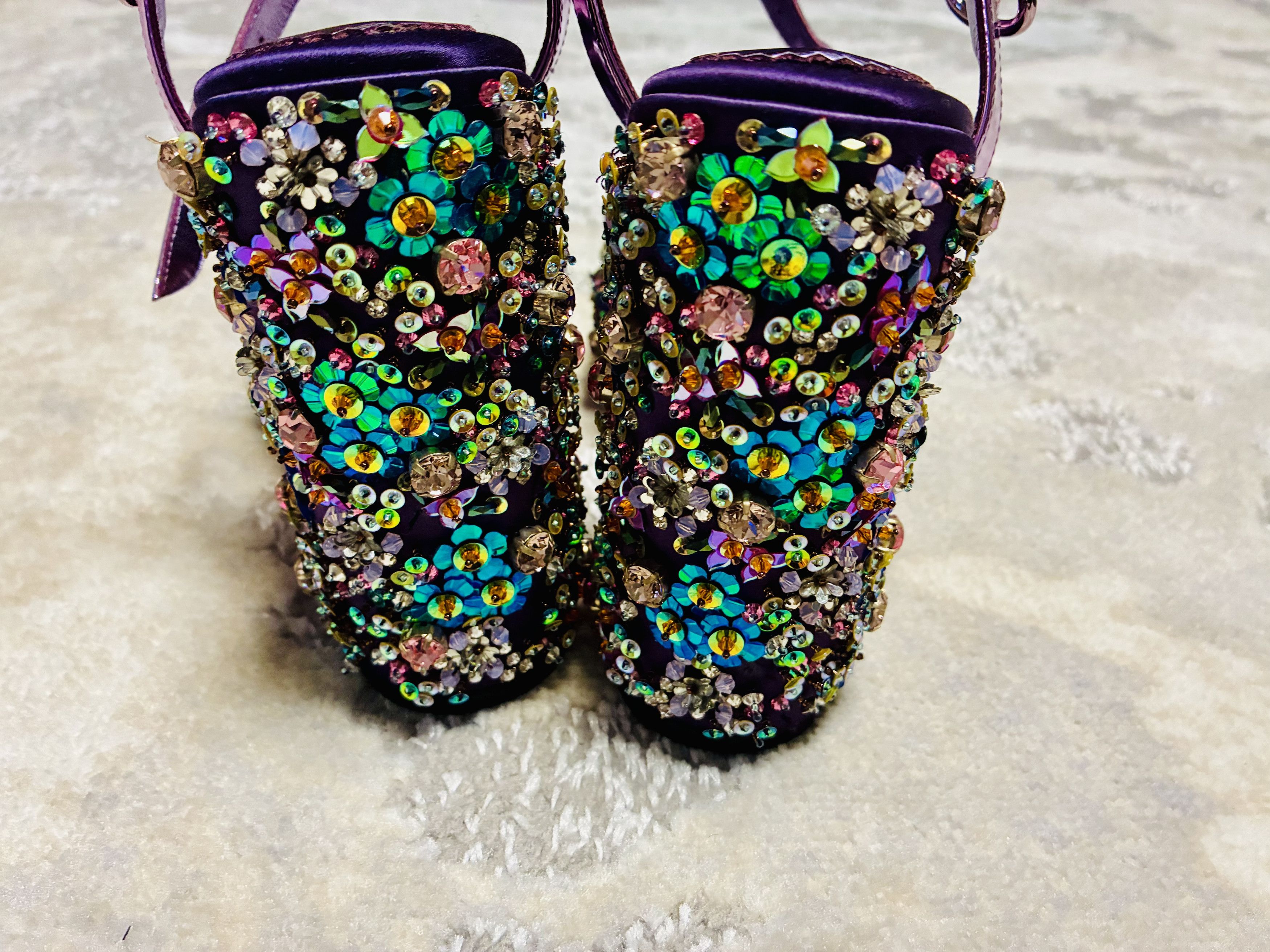 Christian Louboutin Christian Louboutin Movida Jane Platform Jeweled 35.5 Size US 8 / IT 38 - 7 Thumbnail