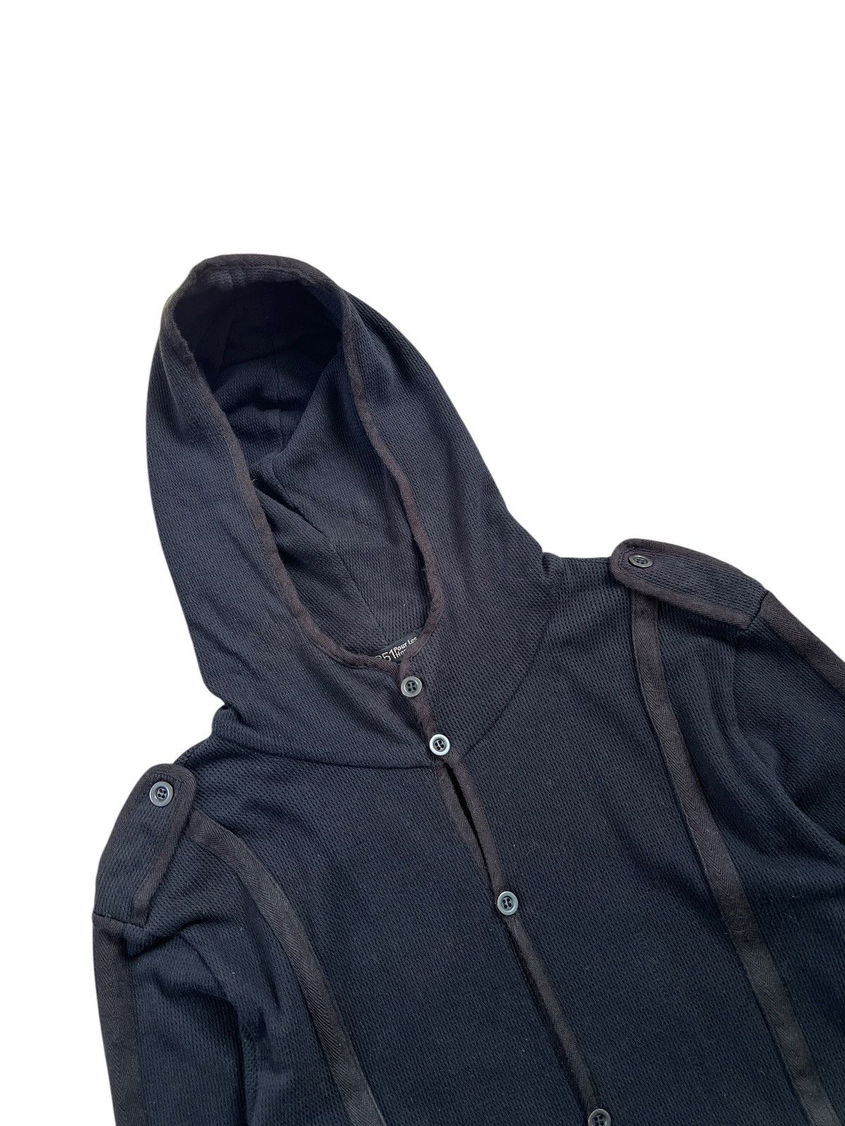 5351 POUR LES HOMMES × Japanese Brand × Vintage Vintage 5351 Pour Les Hommes Mesh Waffle Button Jacket Size US XS / EU 42 / 0 - 5 Thumbnail