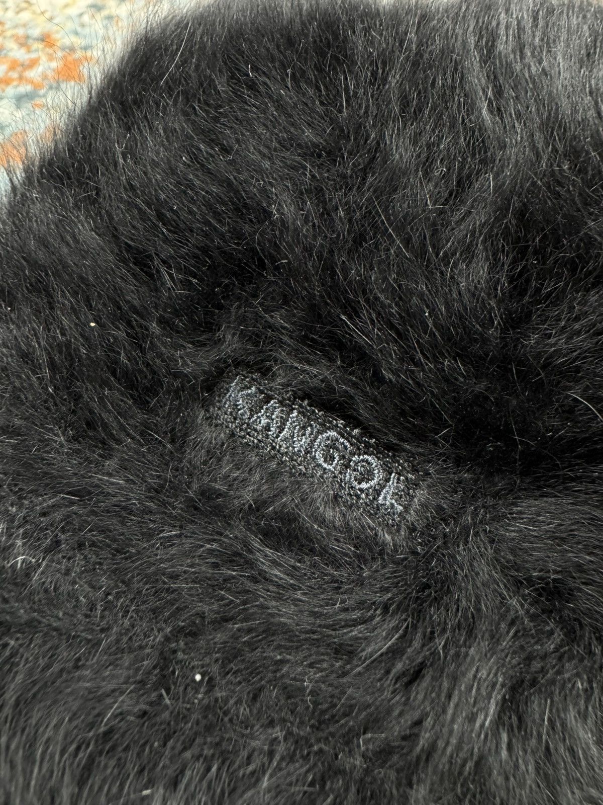 Kangol Vintage Y2K Kangol angora fuzzy hairy hat dark akademka Size ONE SIZE - 5 Thumbnail